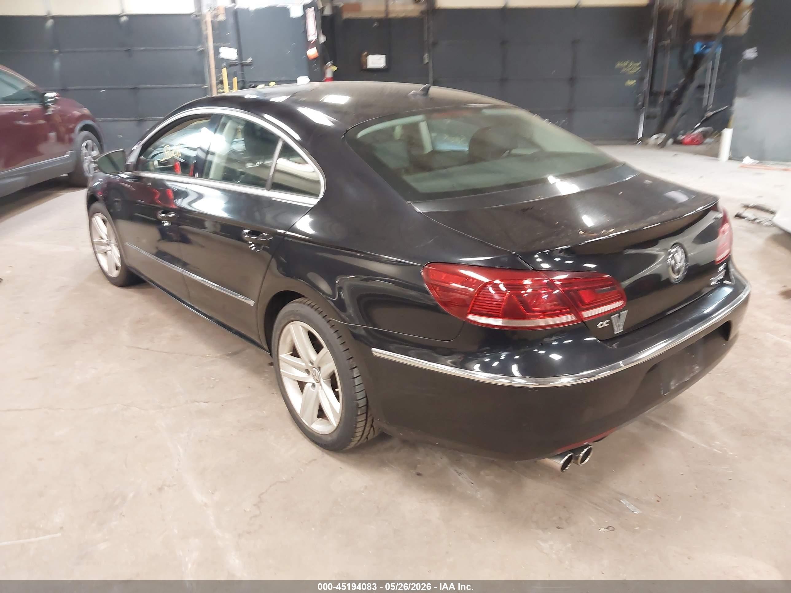2014 Volkswagen Cc 2.0t Sport Black vin: WVWBP7AN4EE537665