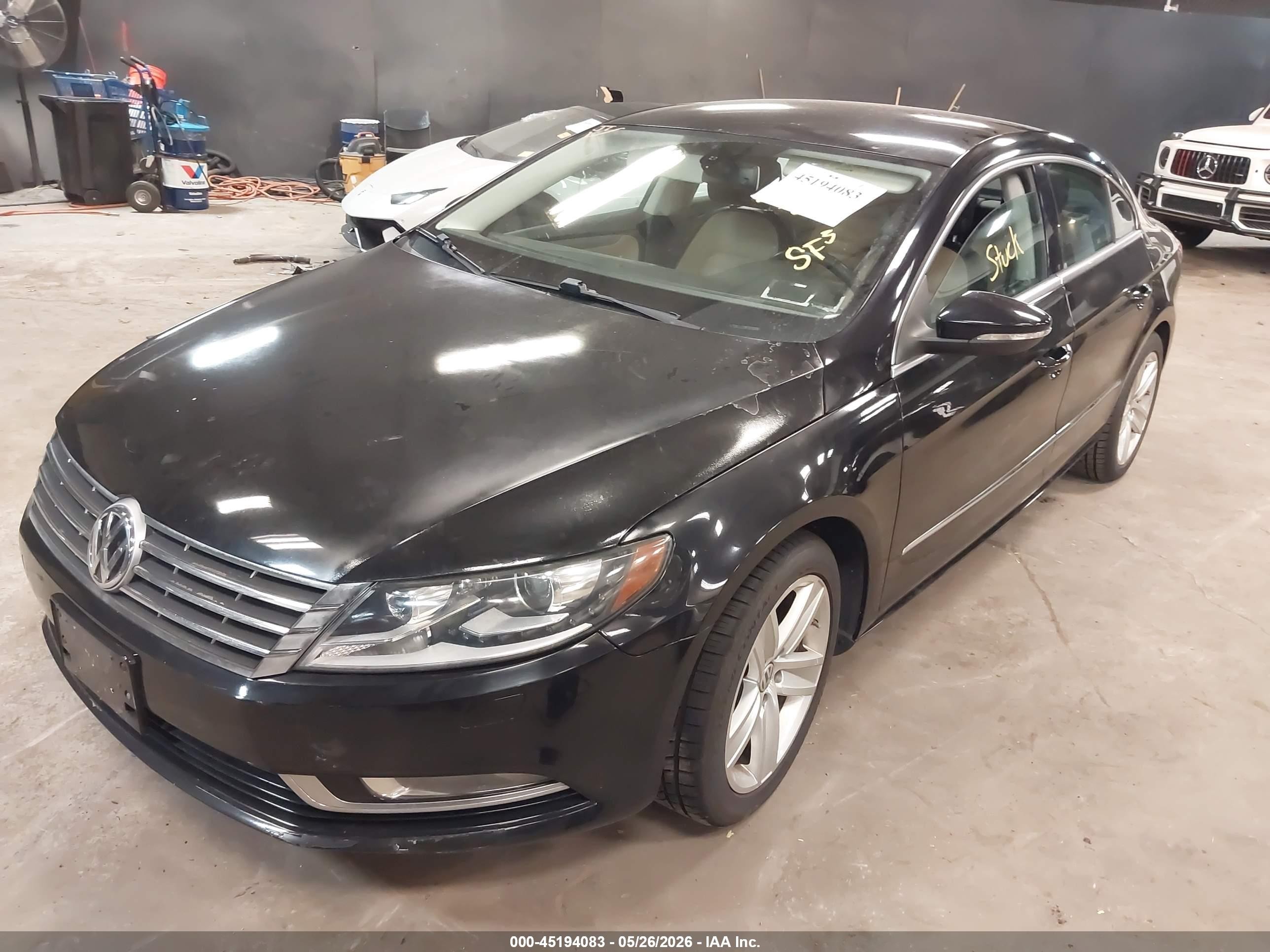 2014 Volkswagen Cc 2.0t Sport Black vin: WVWBP7AN4EE537665