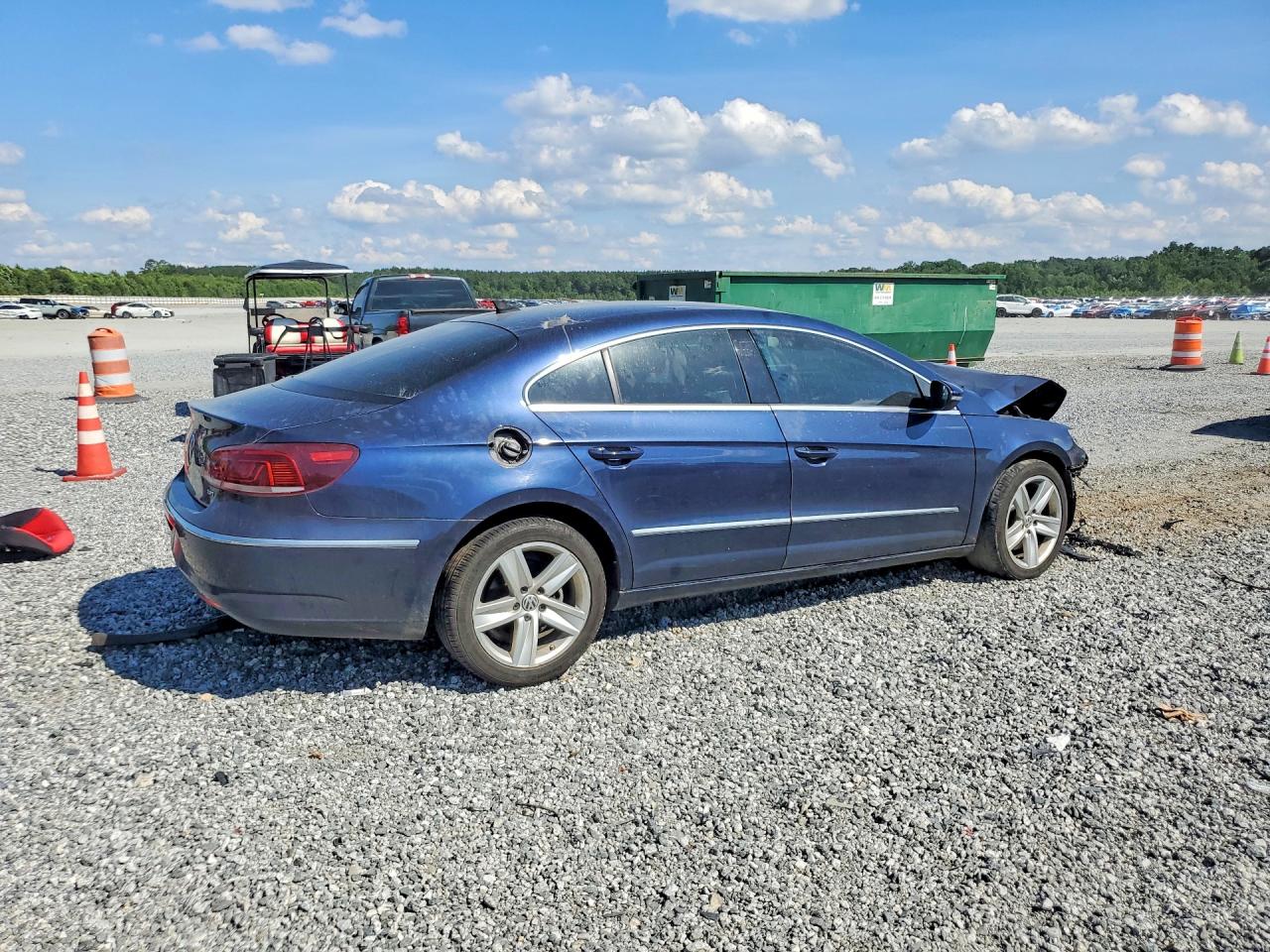 2014 Volkswagen Cc Sport Blue vin: WVWBP7AN5EE506327