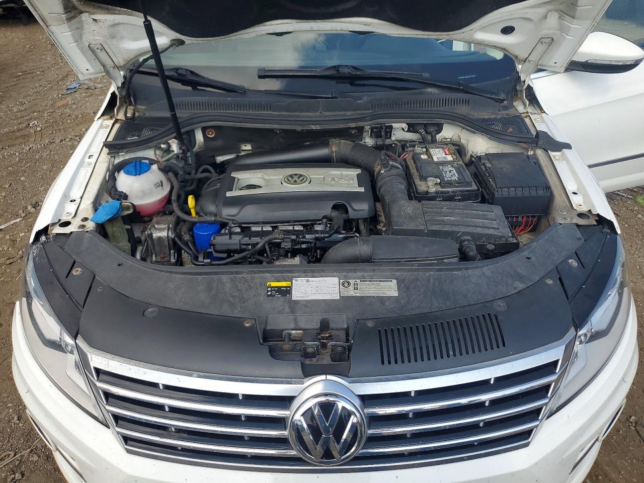 2014 Volkswagen Cc Sport White vin: WVWBP7AN5EE514962