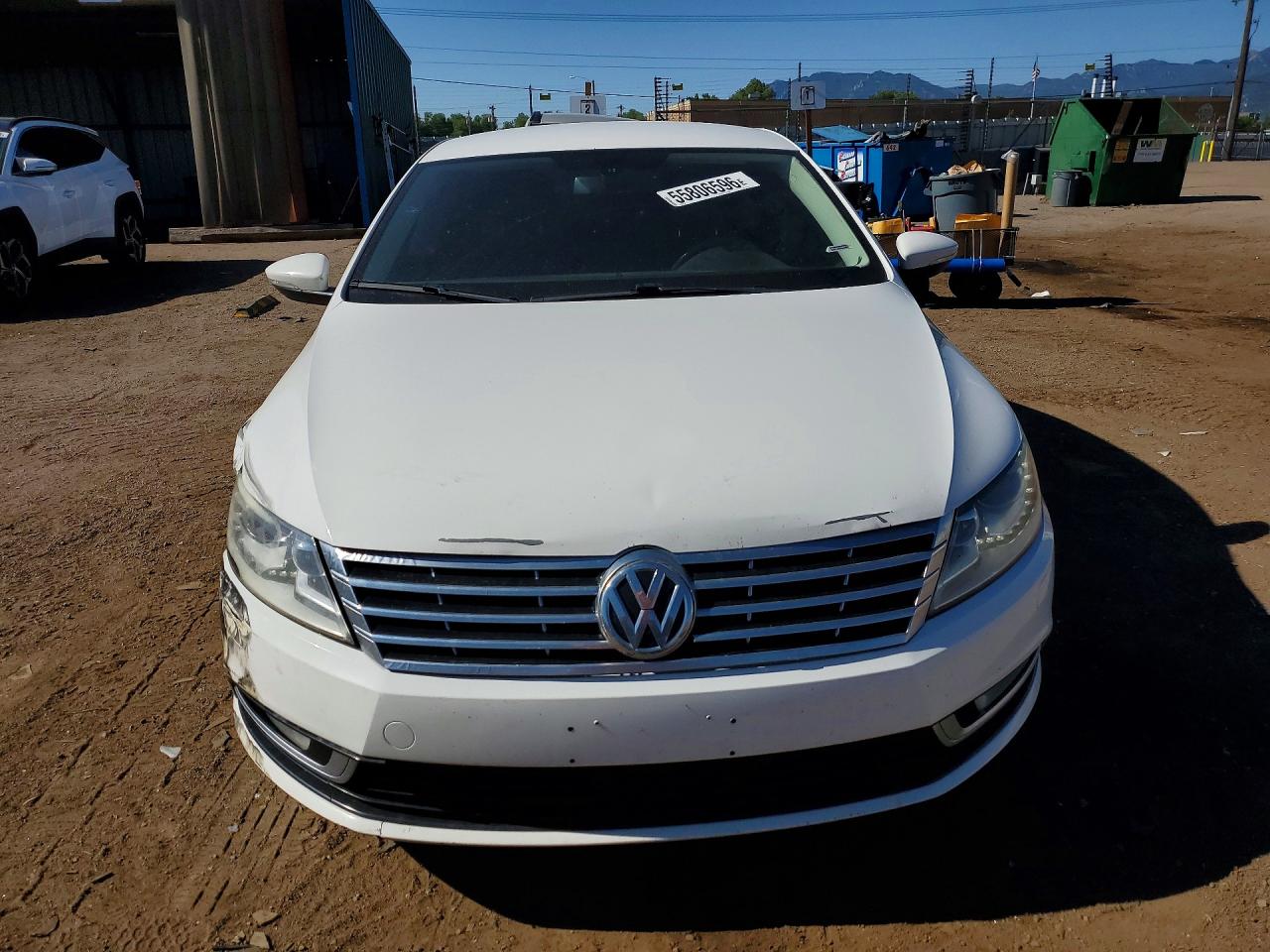 2013 Volkswagen Cc Sport White vin: WVWBP7AN6DE527220