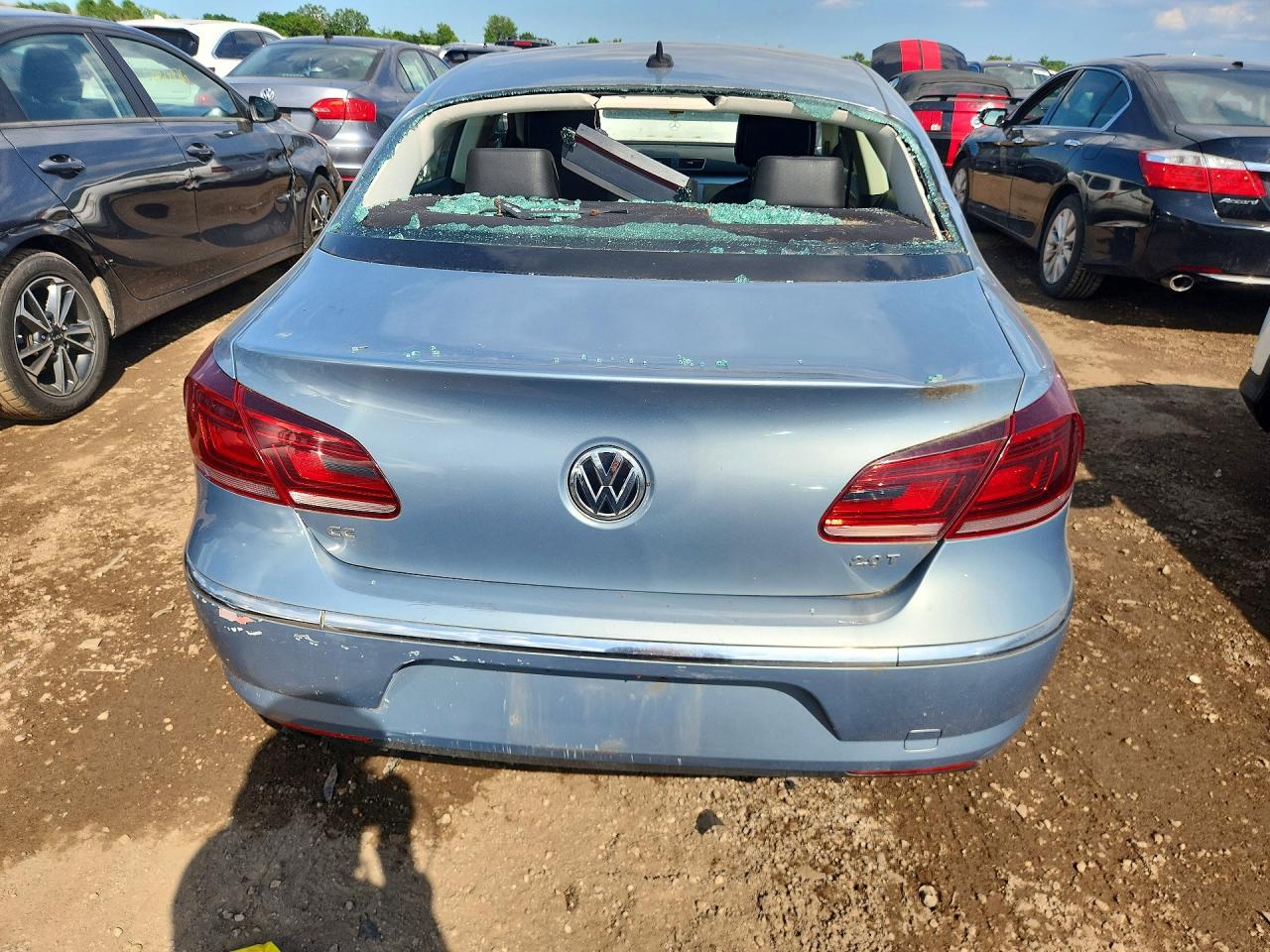 2013 Volkswagen Cc Sport Blue vin: WVWBP7AN6DE545409