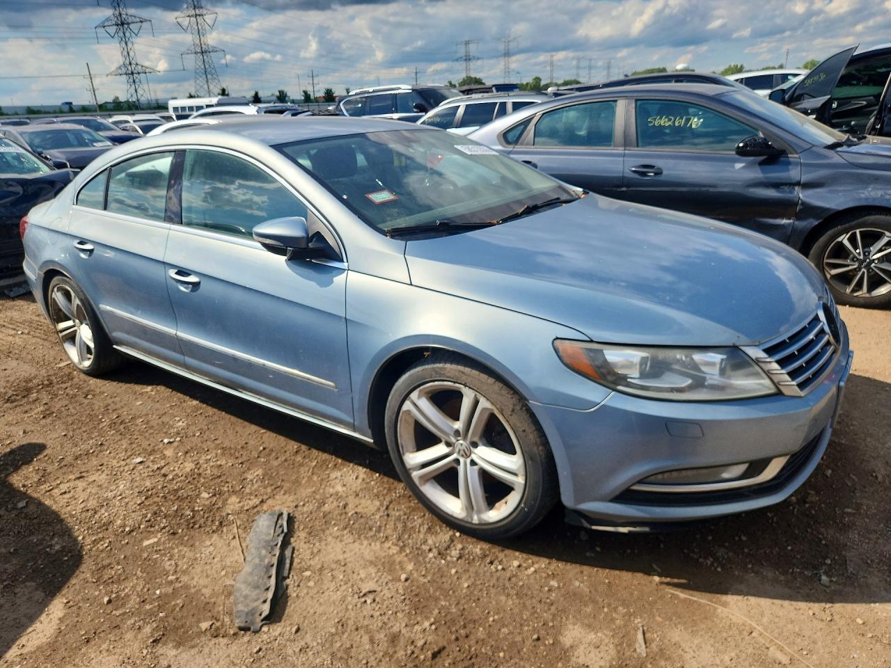 2013 Volkswagen Cc Sport Blue vin: WVWBP7AN6DE545409