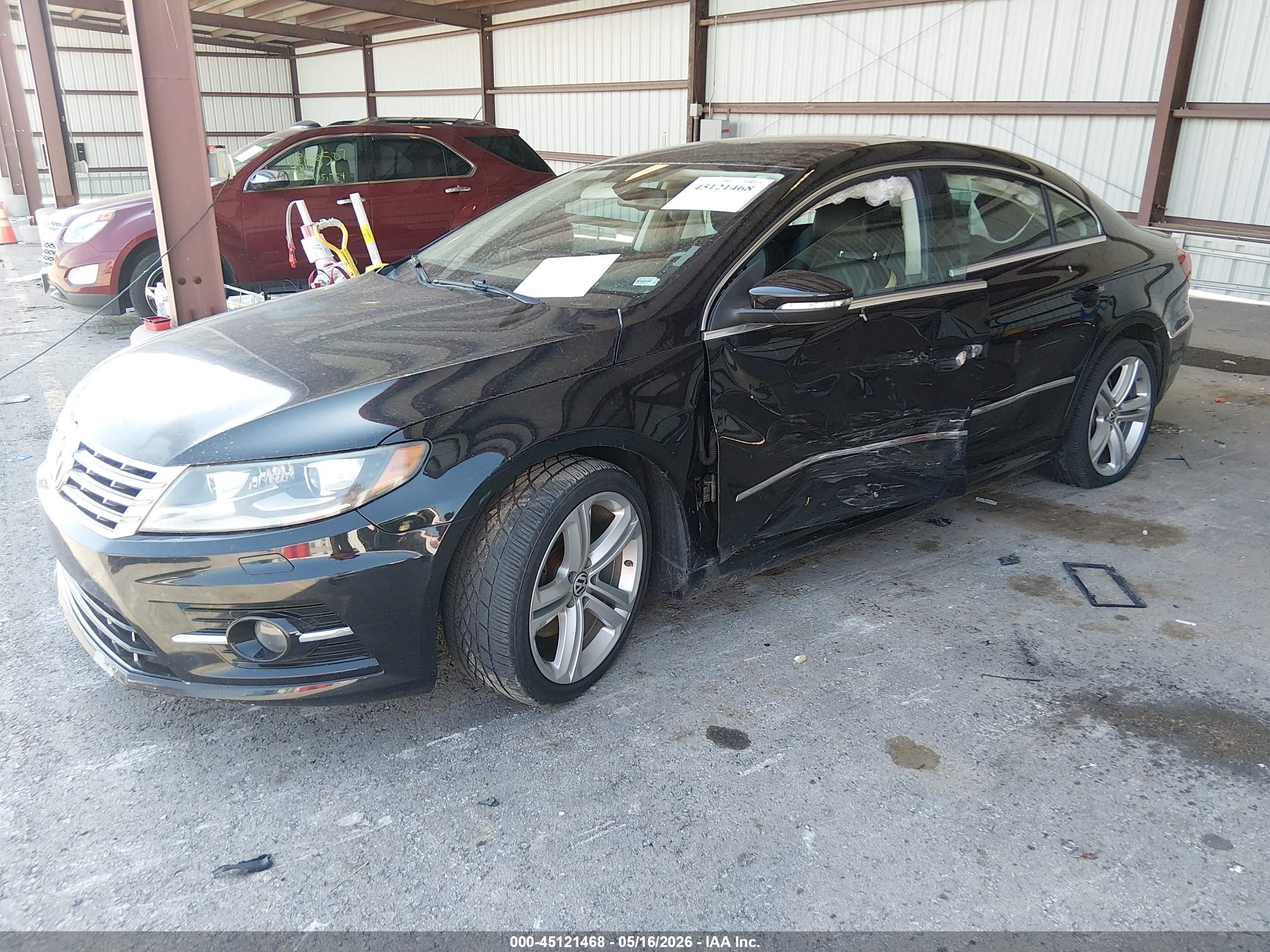 2014 Volkswagen Cc 2.0t R-line Black vin: WVWBP7AN6EE523170