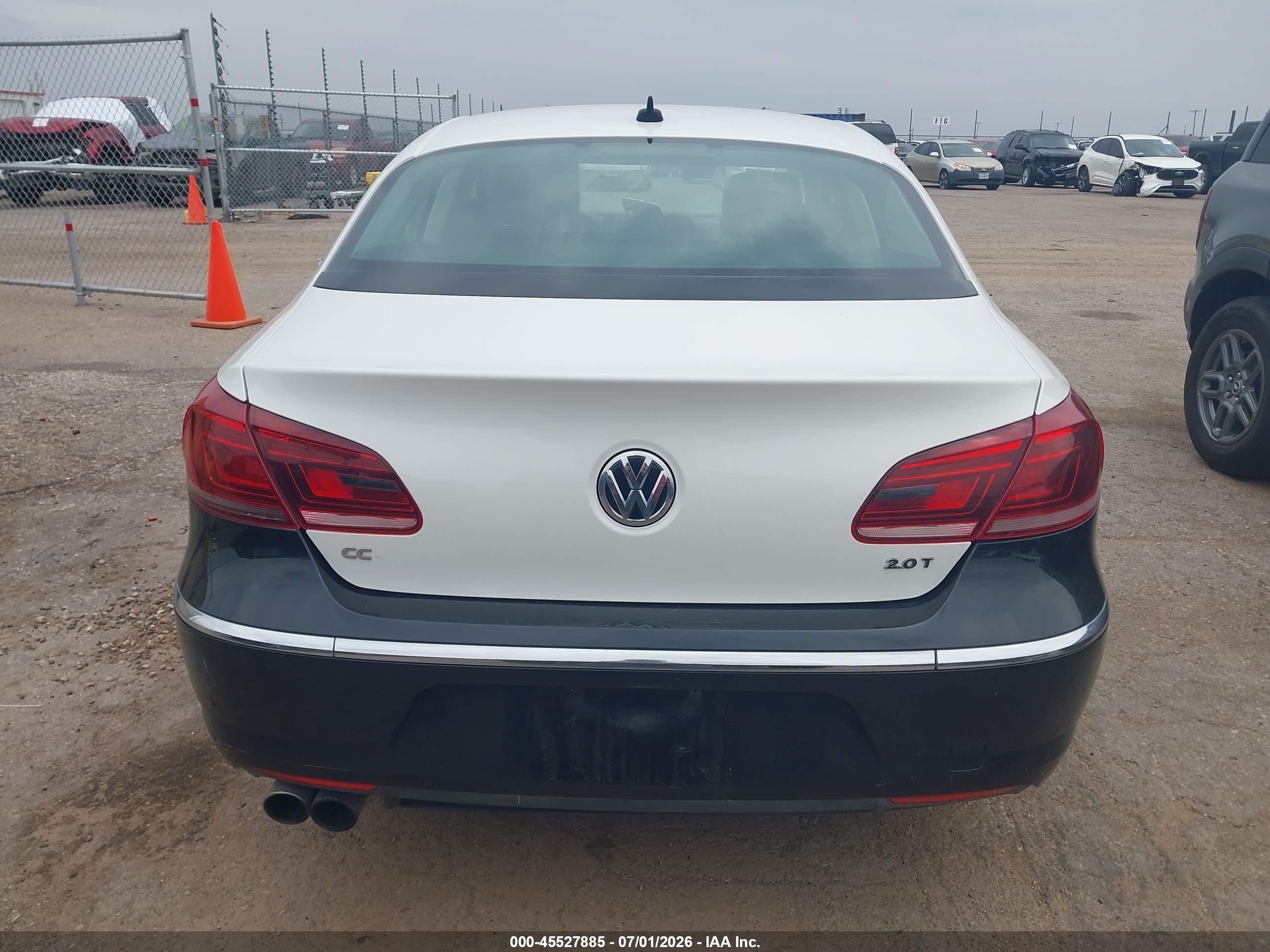 2014 Volkswagen Cc 2.0t Sport White vin: WVWBP7AN7EE526188