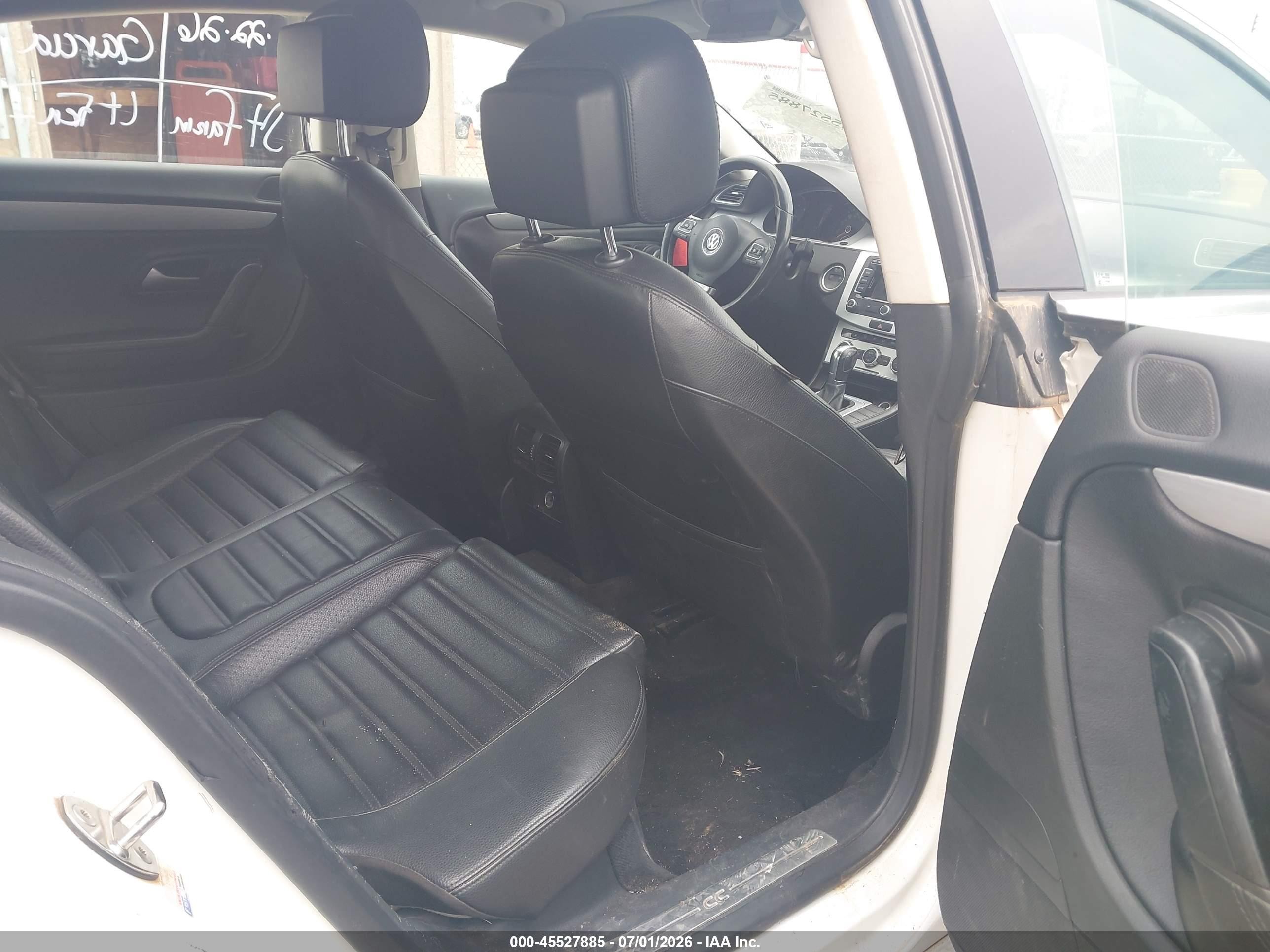 2014 Volkswagen Cc 2.0t Sport White vin: WVWBP7AN7EE526188