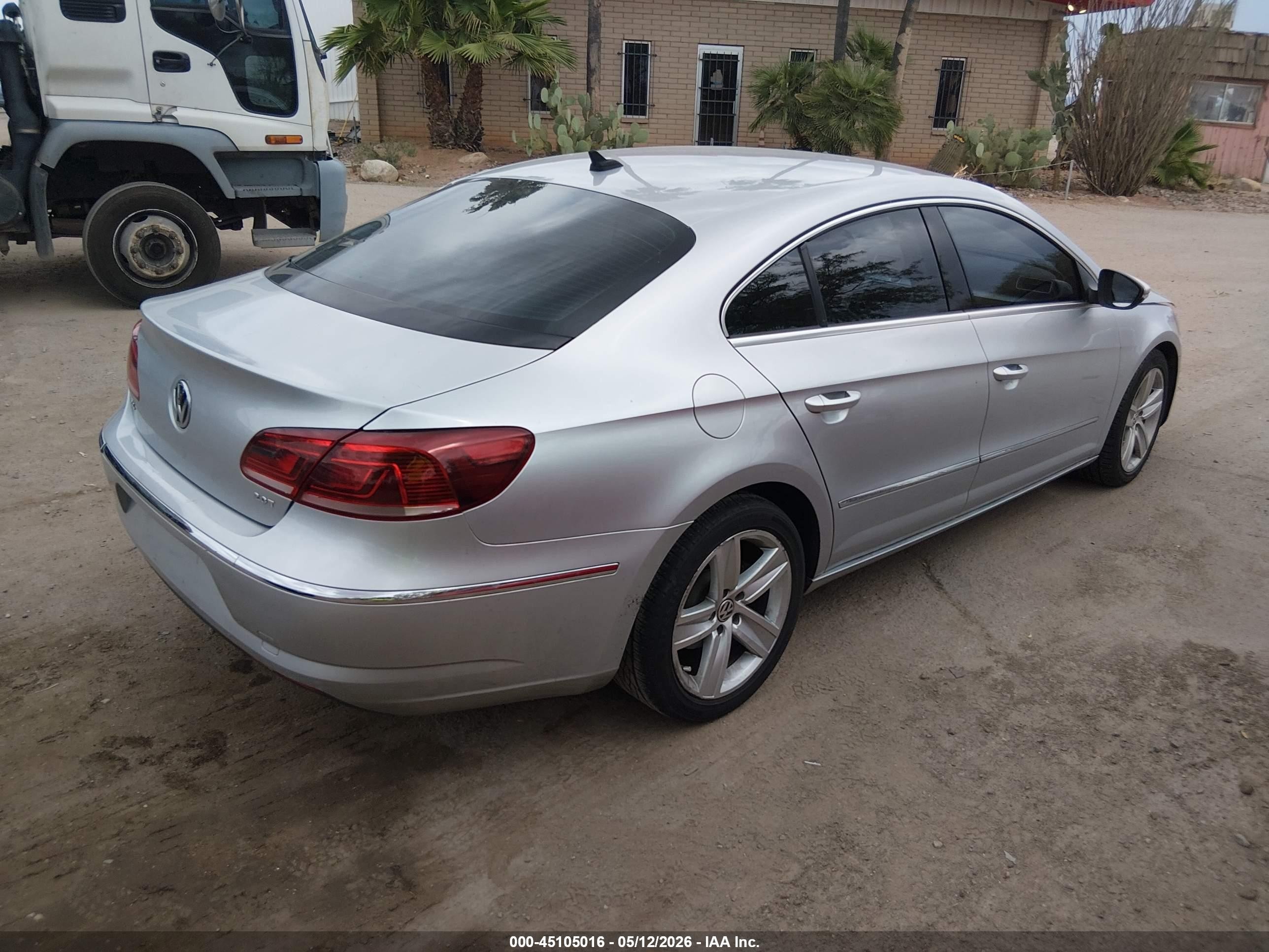 2014 Volkswagen Cc 2.0t Sport Silver vin: WVWBP7AN8EE504622