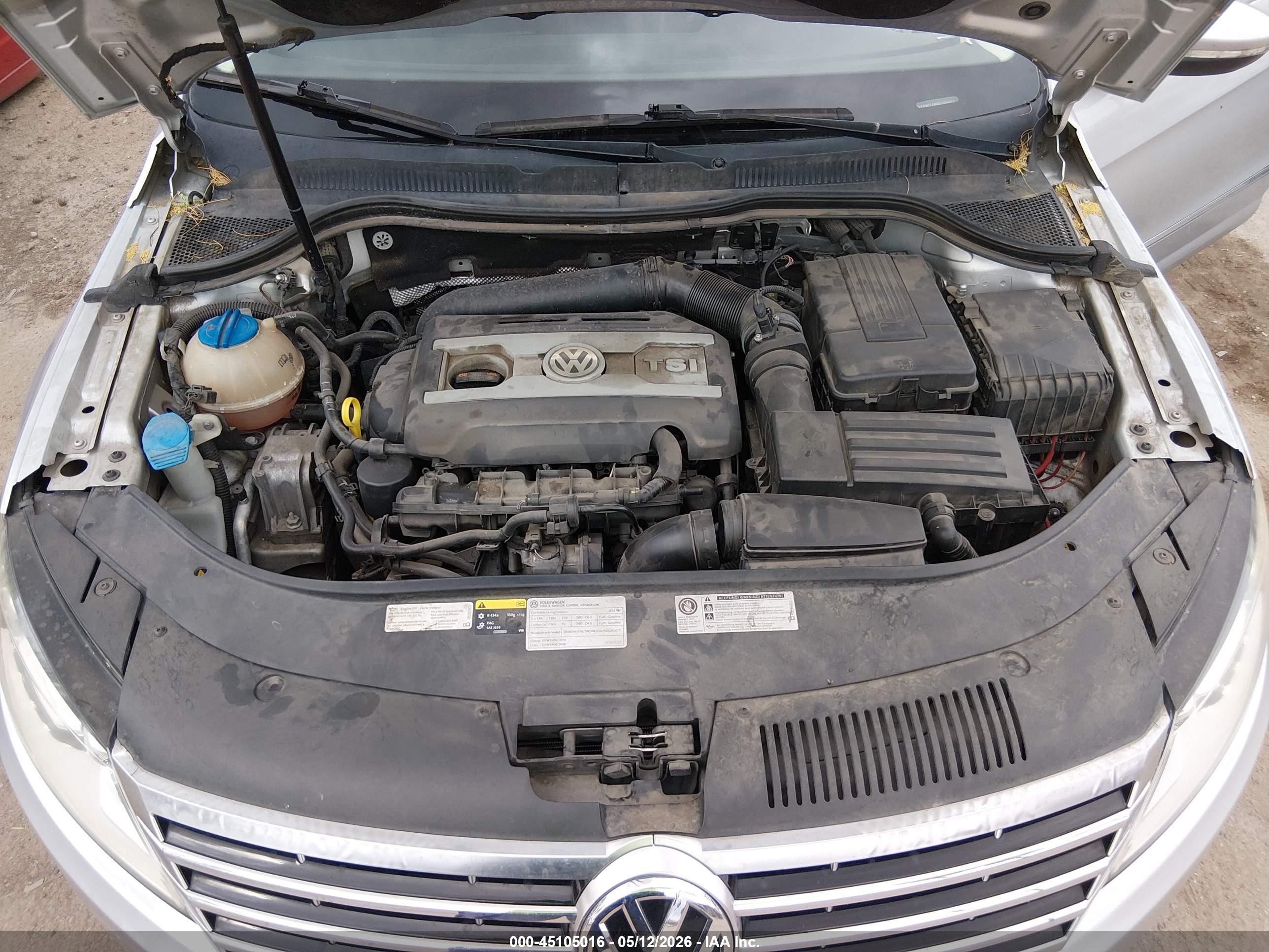 2014 Volkswagen Cc 2.0t Sport Silver vin: WVWBP7AN8EE504622