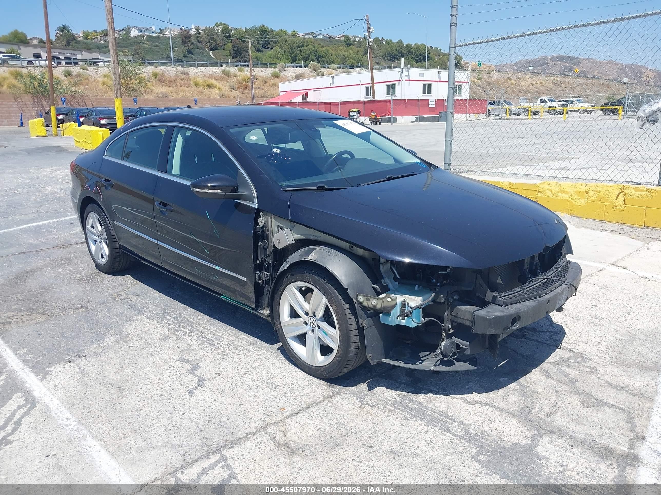 2014 Volkswagen Cc Sport Black vin: WVWBP7ANOEE505389