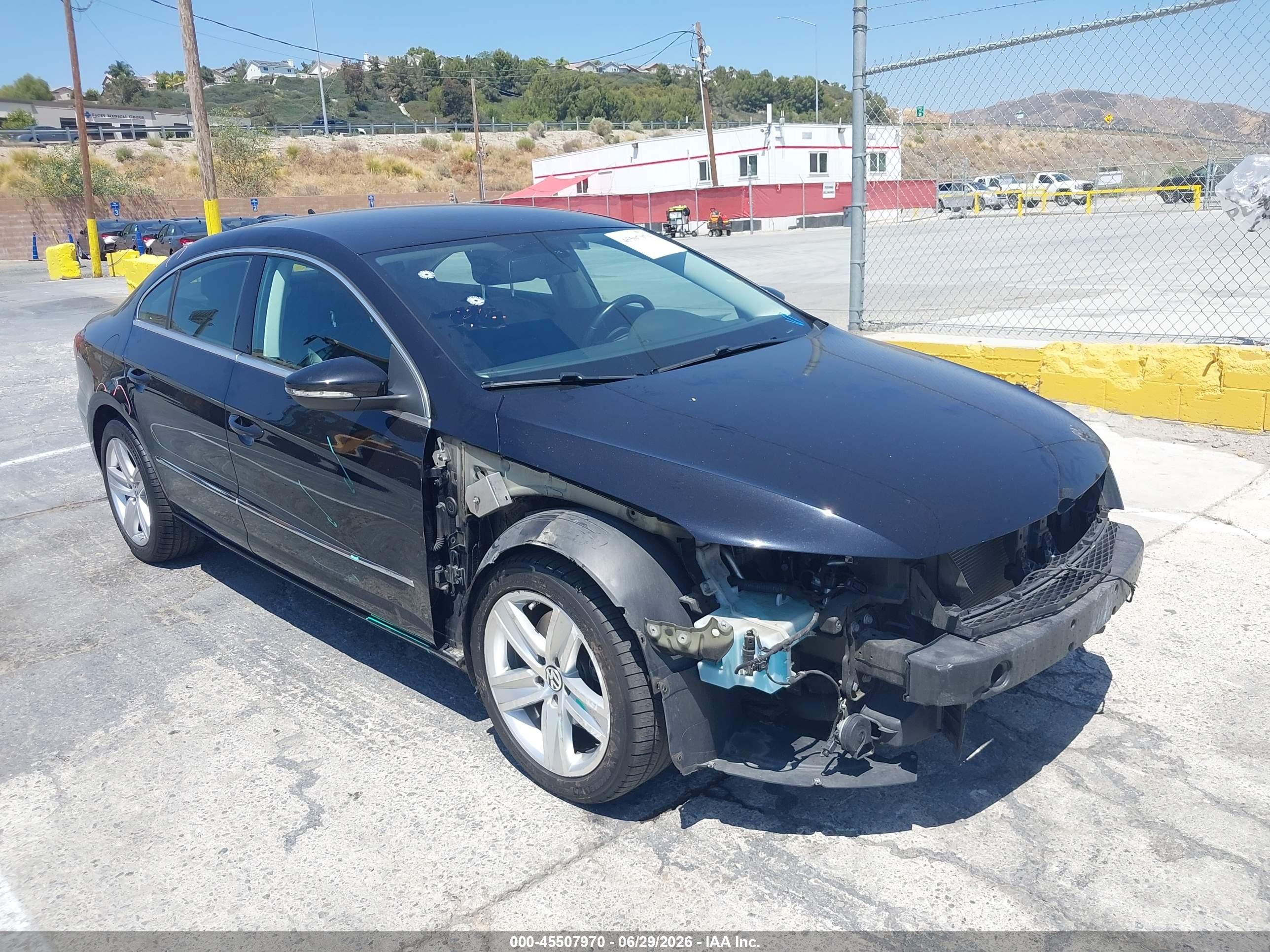 2014 Volkswagen Cc Sport Black vin: WVWBP7ANOEE505389