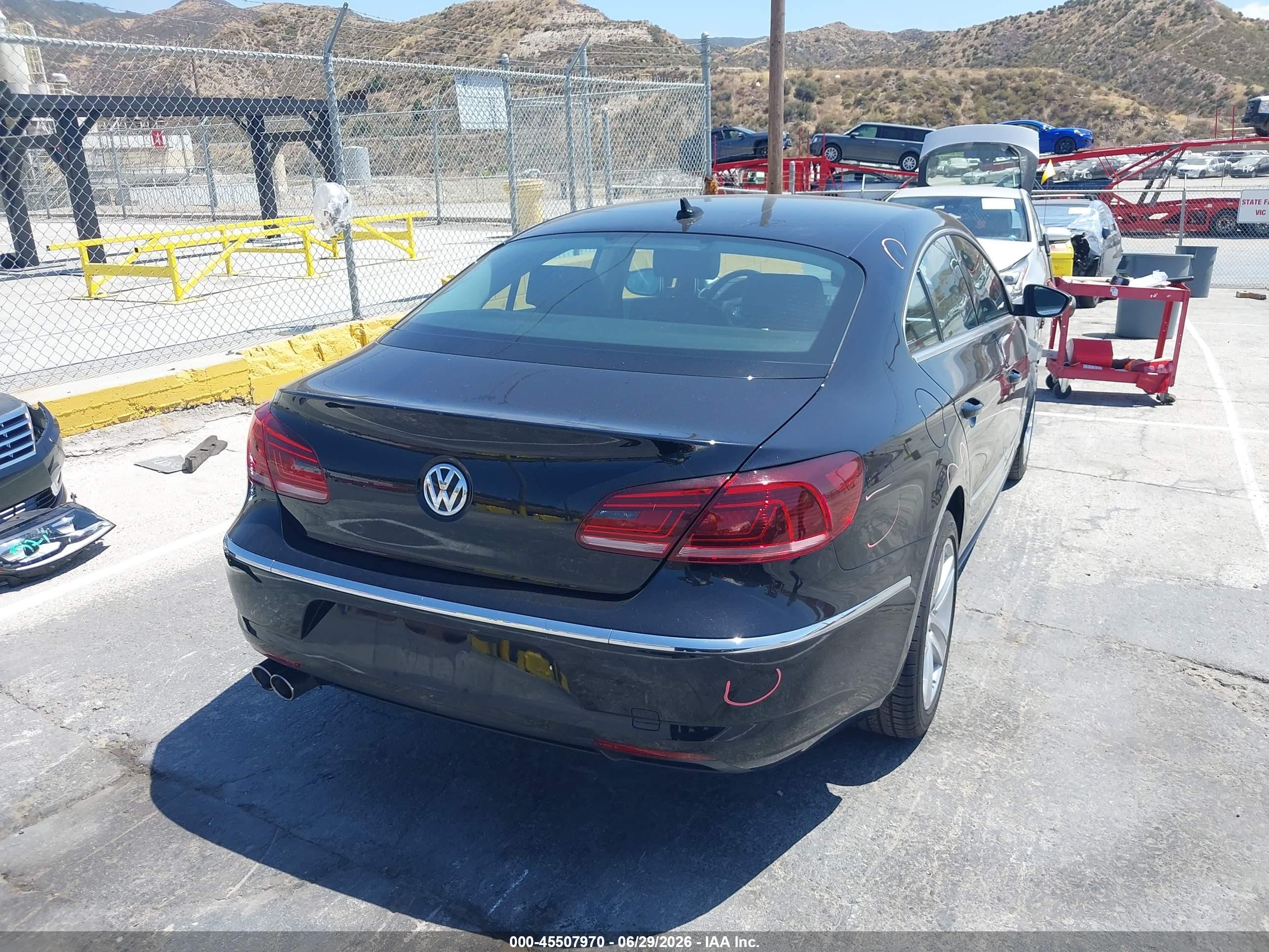 2014 Volkswagen Cc Sport Black vin: WVWBP7ANOEE505389