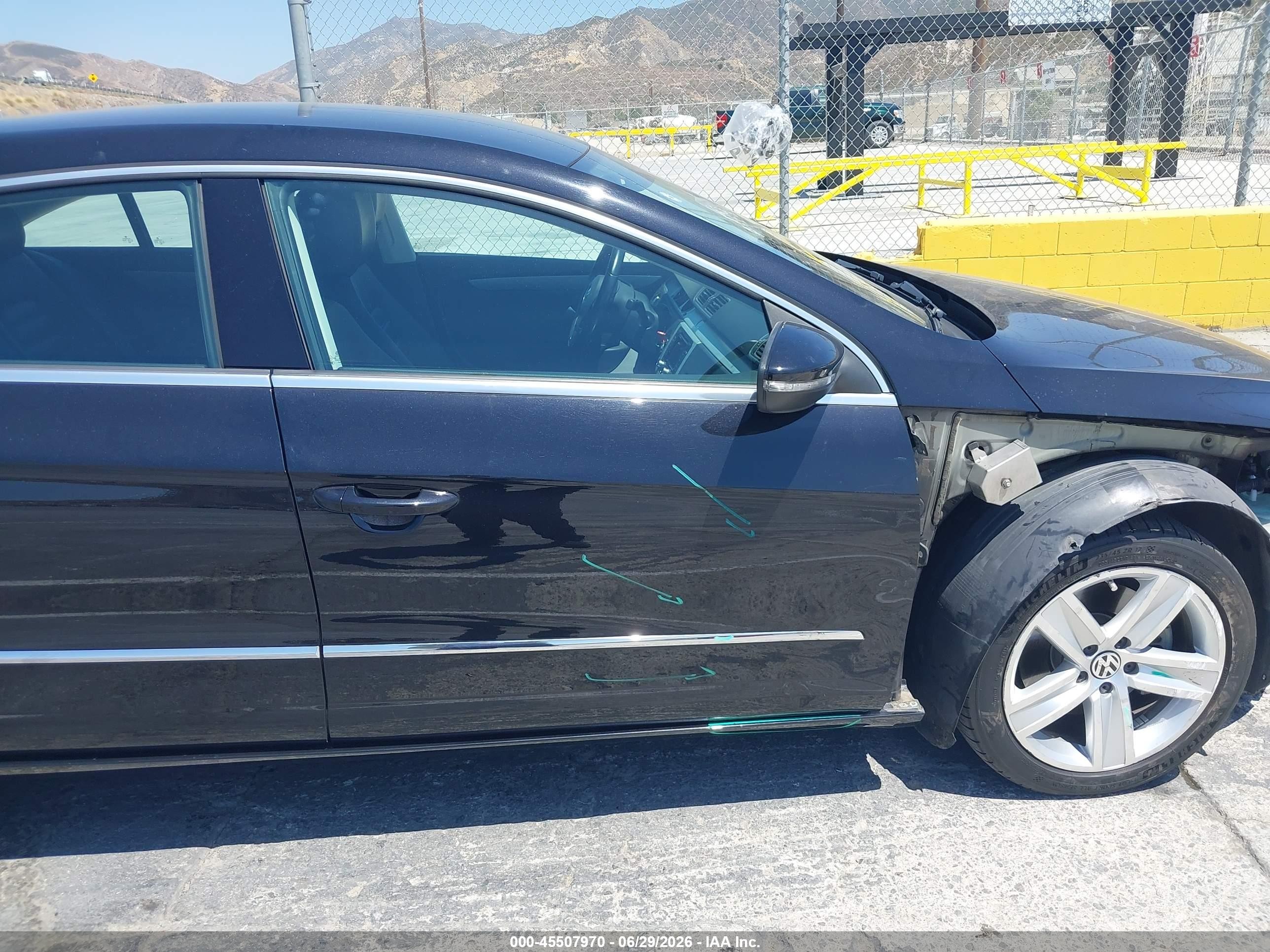 2014 Volkswagen Cc Sport Black vin: WVWBP7ANOEE505389