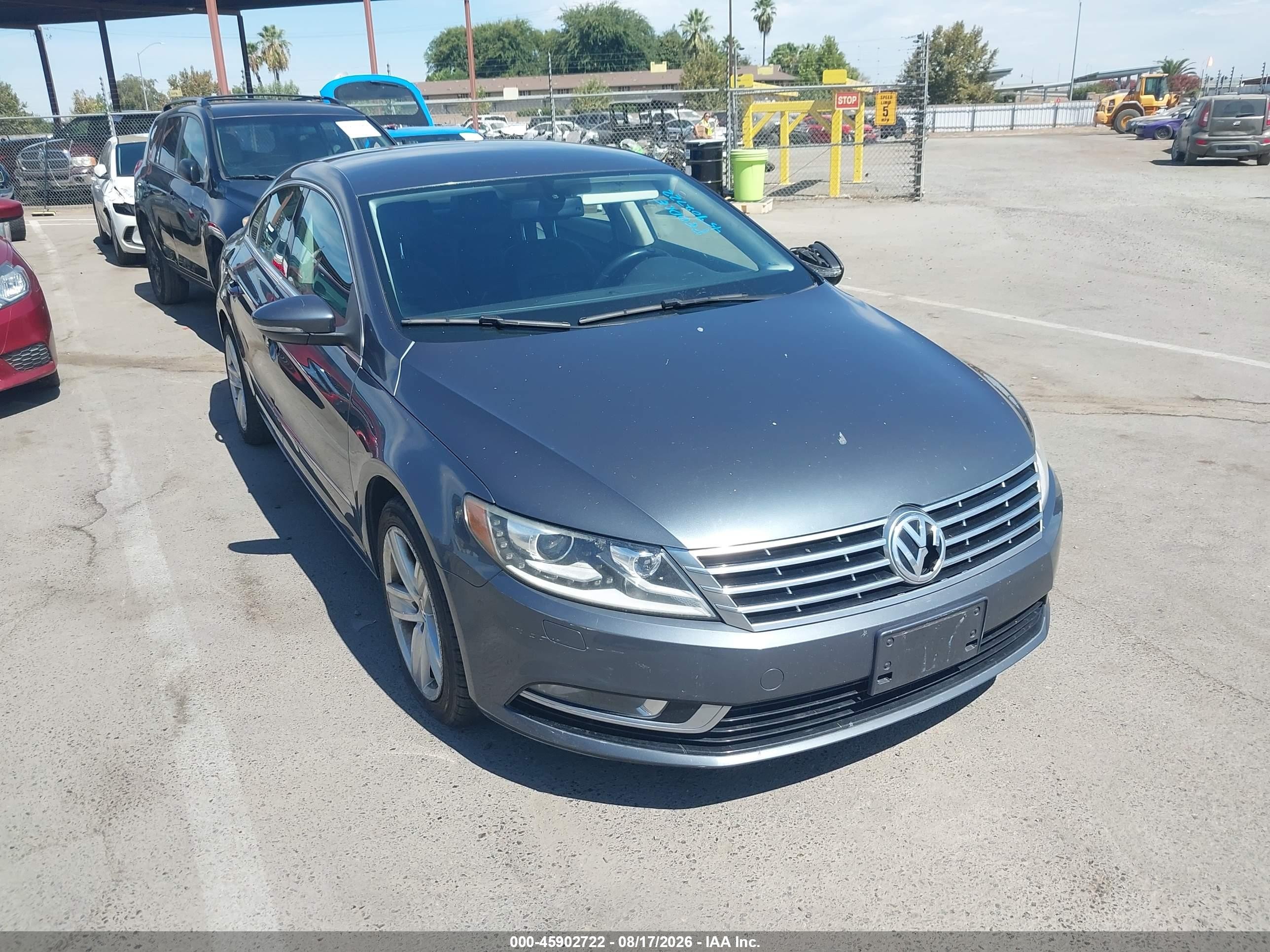 2015 Volkswagen Cc 2.0t Sport Gray vin: WVWBP7ANXFE823621