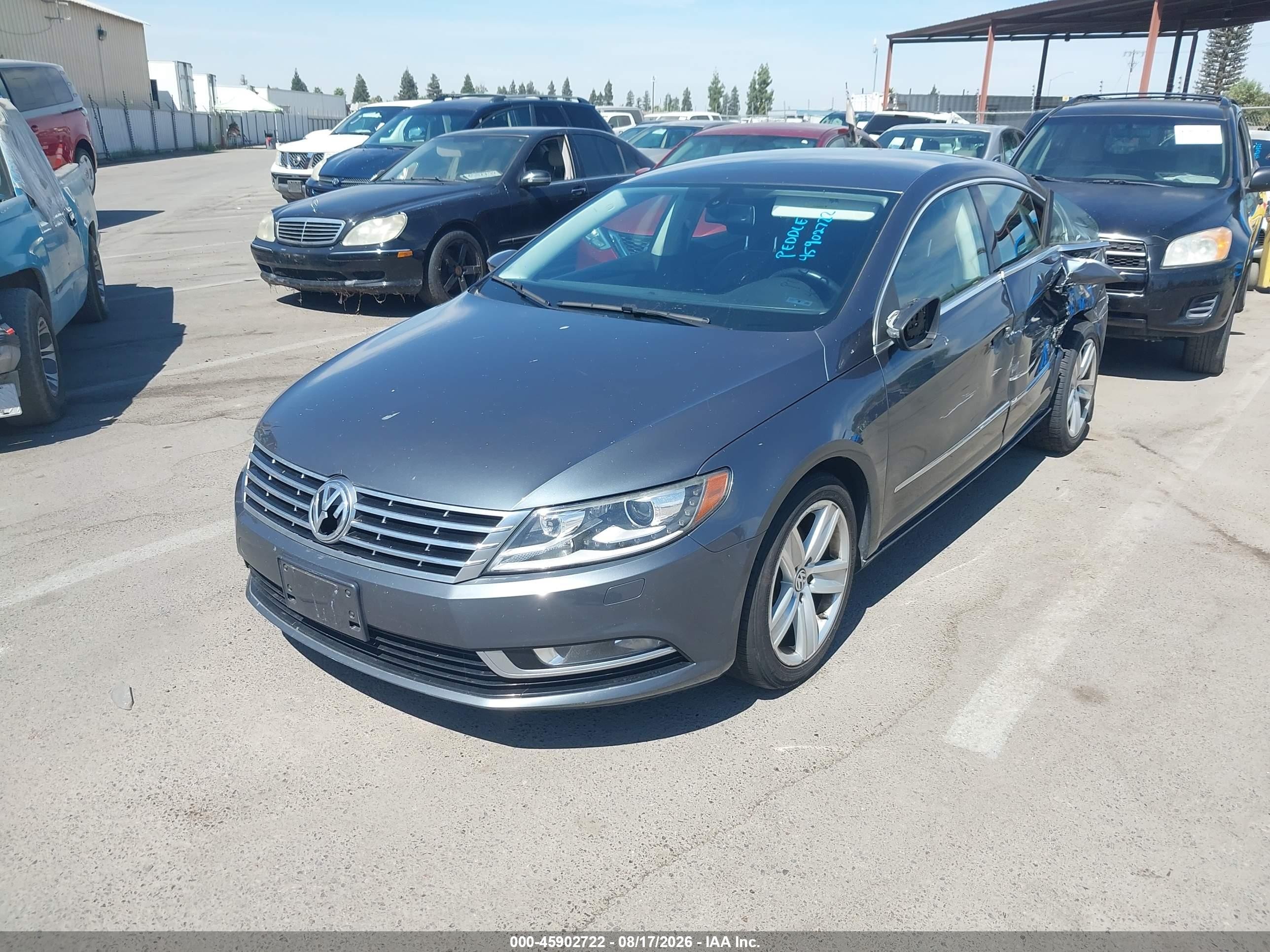 2015 Volkswagen Cc 2.0t Sport Серый vin: WVWBP7ANXFE823621