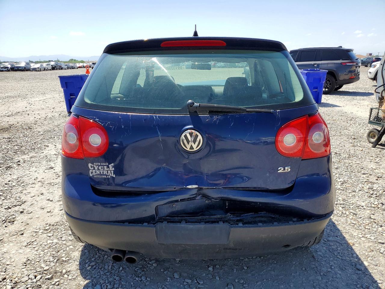 2007 Volkswagen Rabbit Blue vin: WVWBR71K47W248685