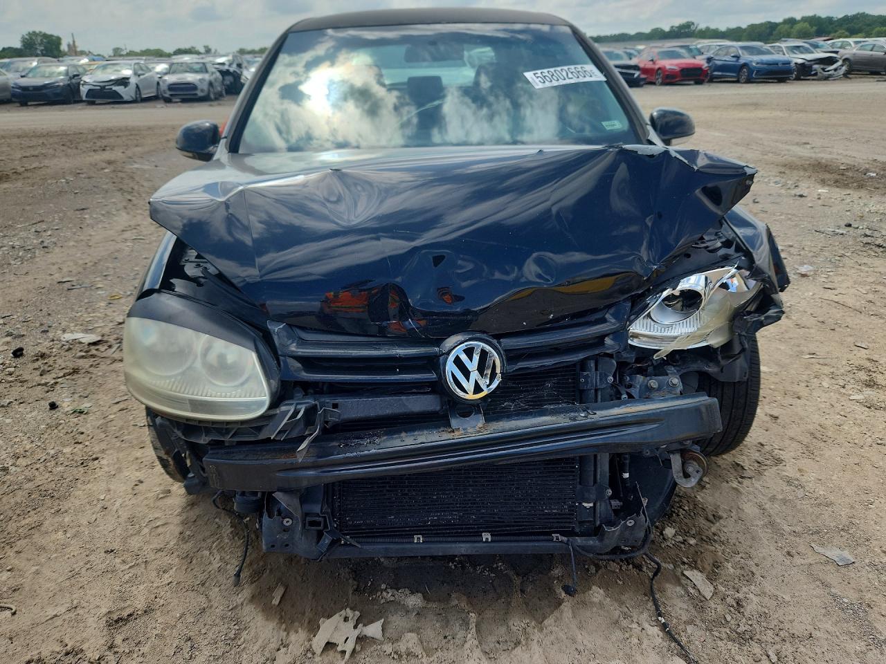 2007 Volkswagen Rabbit Black vin: WVWBR71KX7W243023