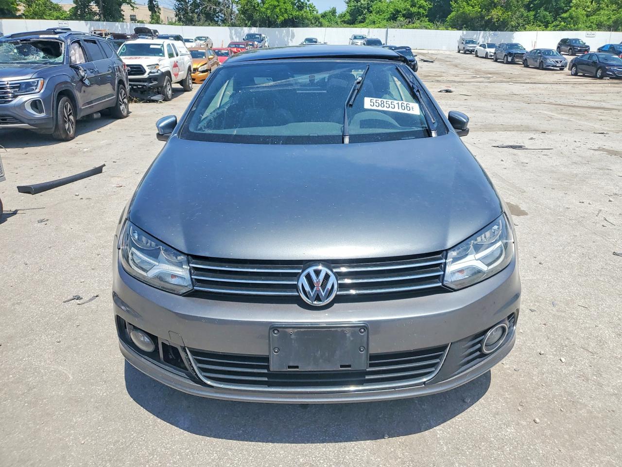 2012 Volkswagen Eos Komfort Gray vin: WVWBW7AH1CV010905