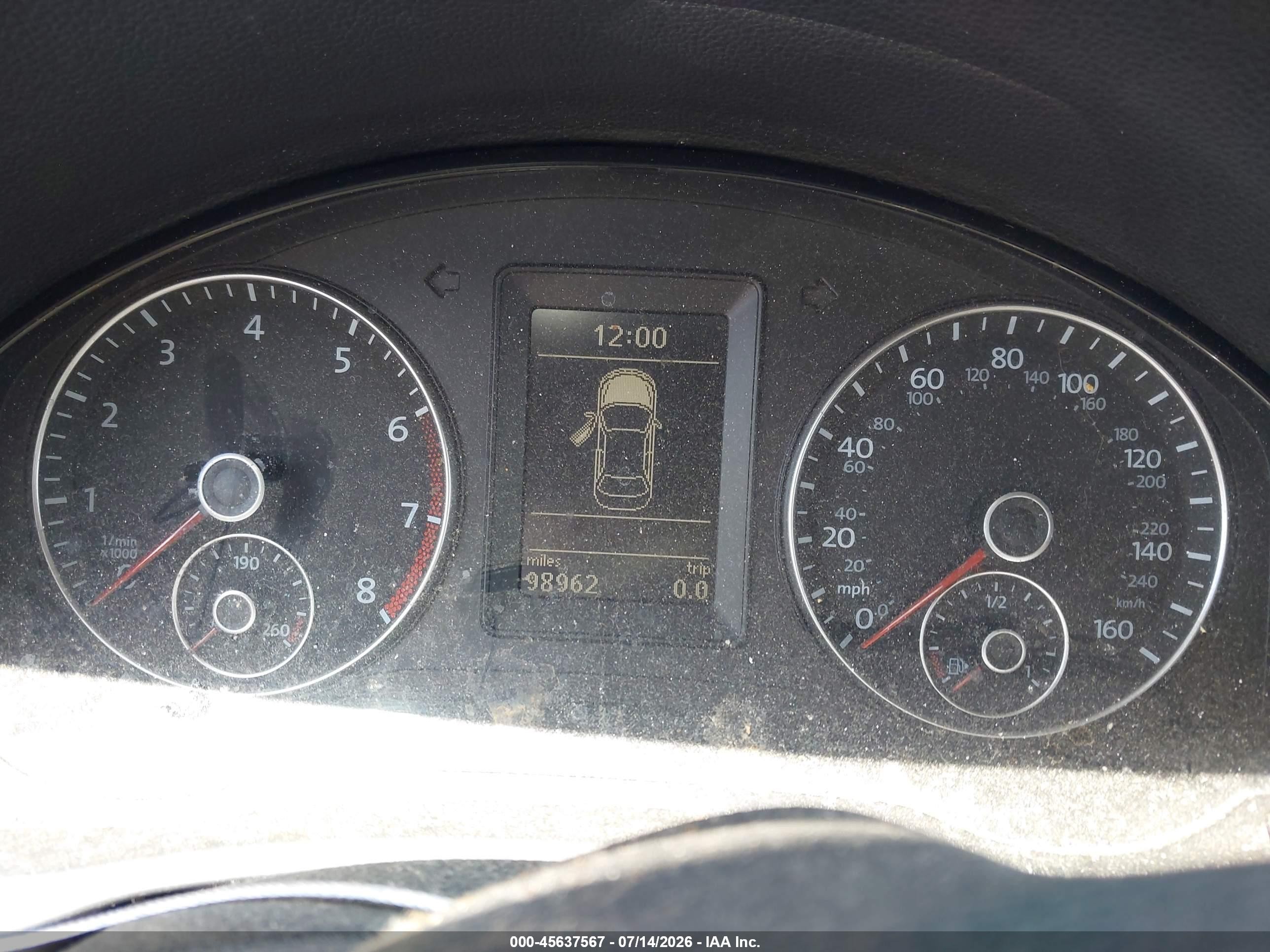 2012 Volkswagen Eos Komfort Серый vin: WVWBW7AH2CV009407