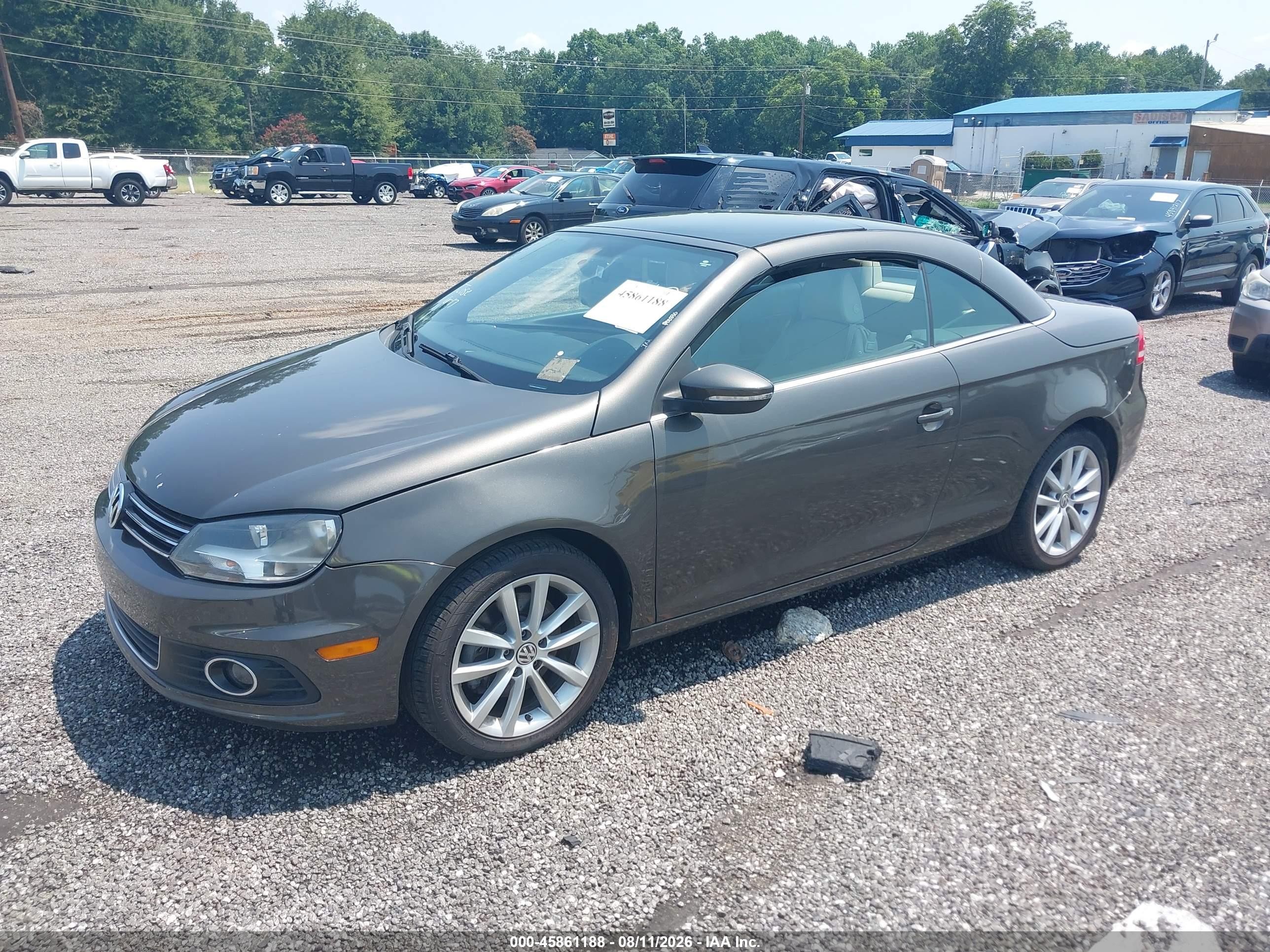 2012 Volkswagen Eos Komfort Brown vin: WVWBW7AH4CV002569