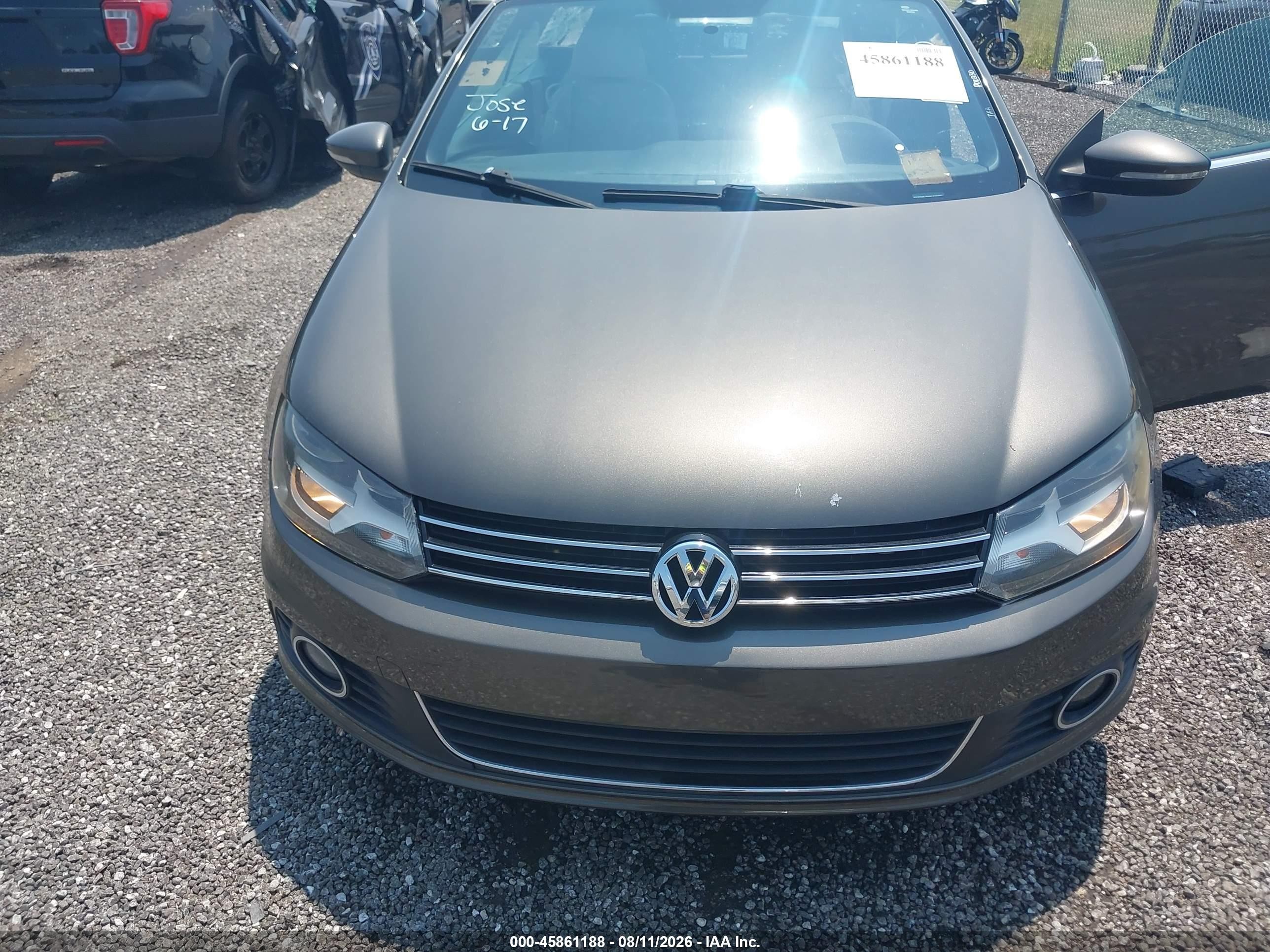 2012 Volkswagen Eos Komfort Brown vin: WVWBW7AH4CV002569