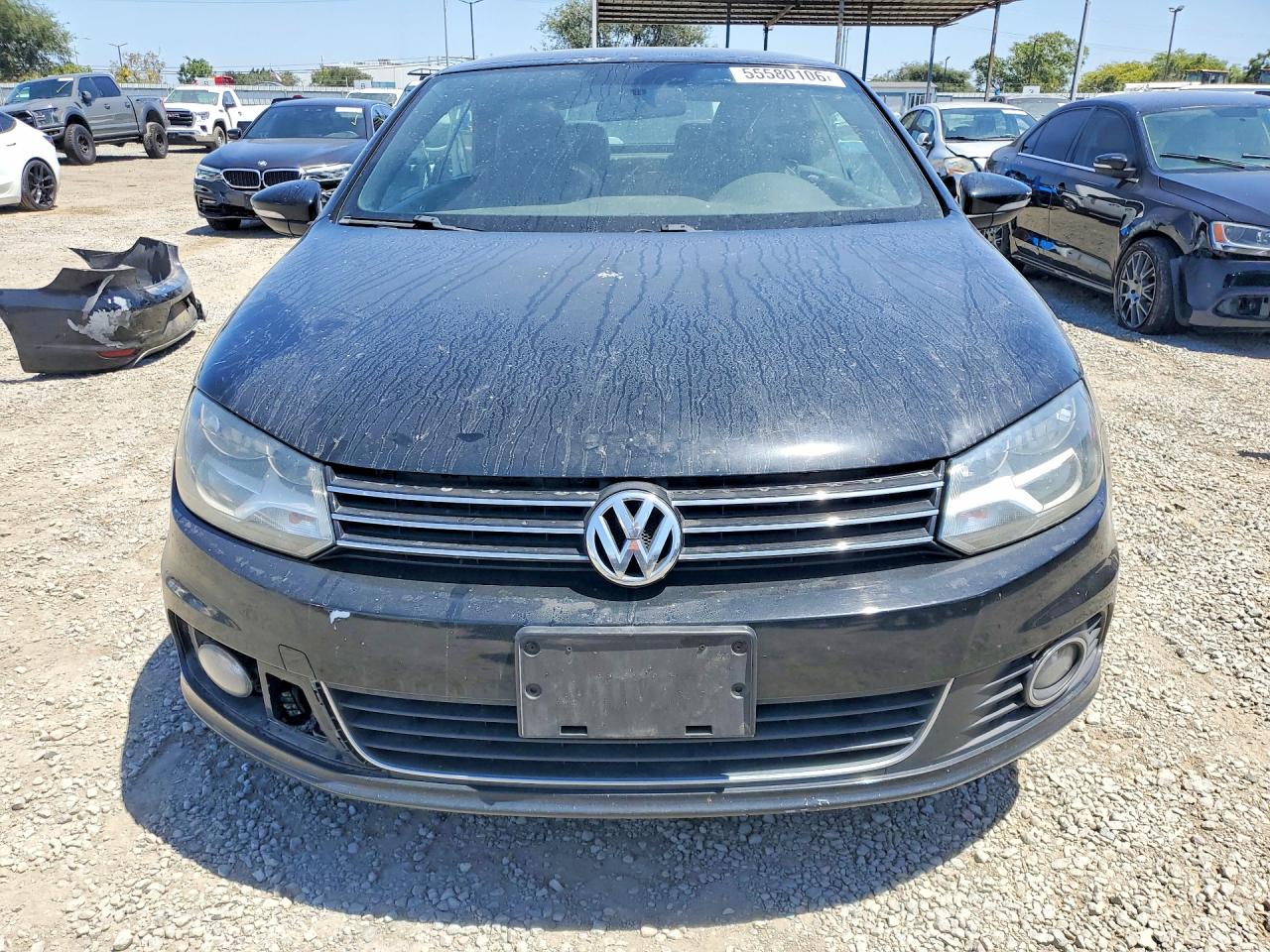 2012 Volkswagen Eos Komfort Black vin: WVWBW7AH4CV018948