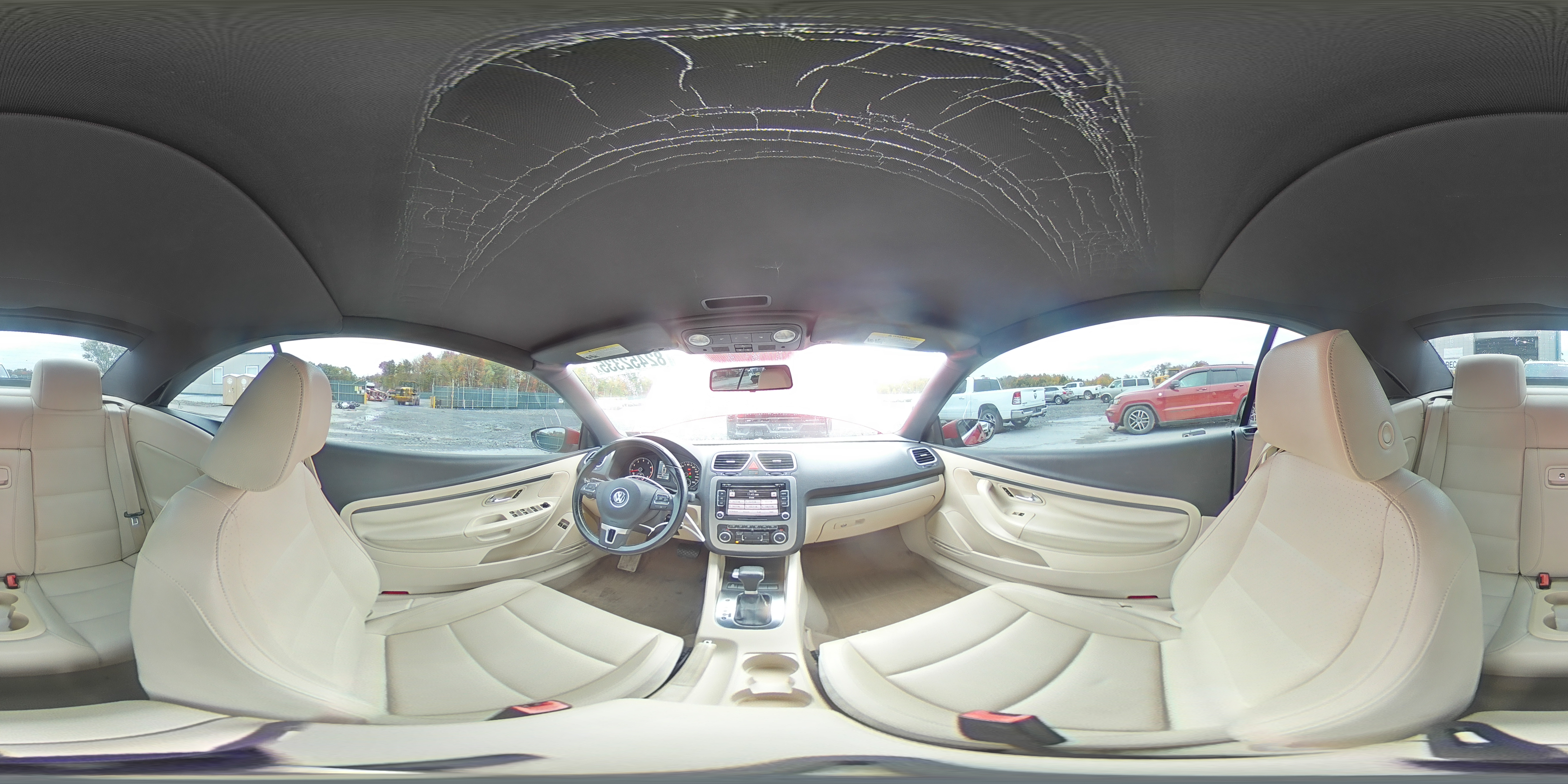 2011 Volkswagen Eos Komfort Red vin: WVWBW7AH6BV002880