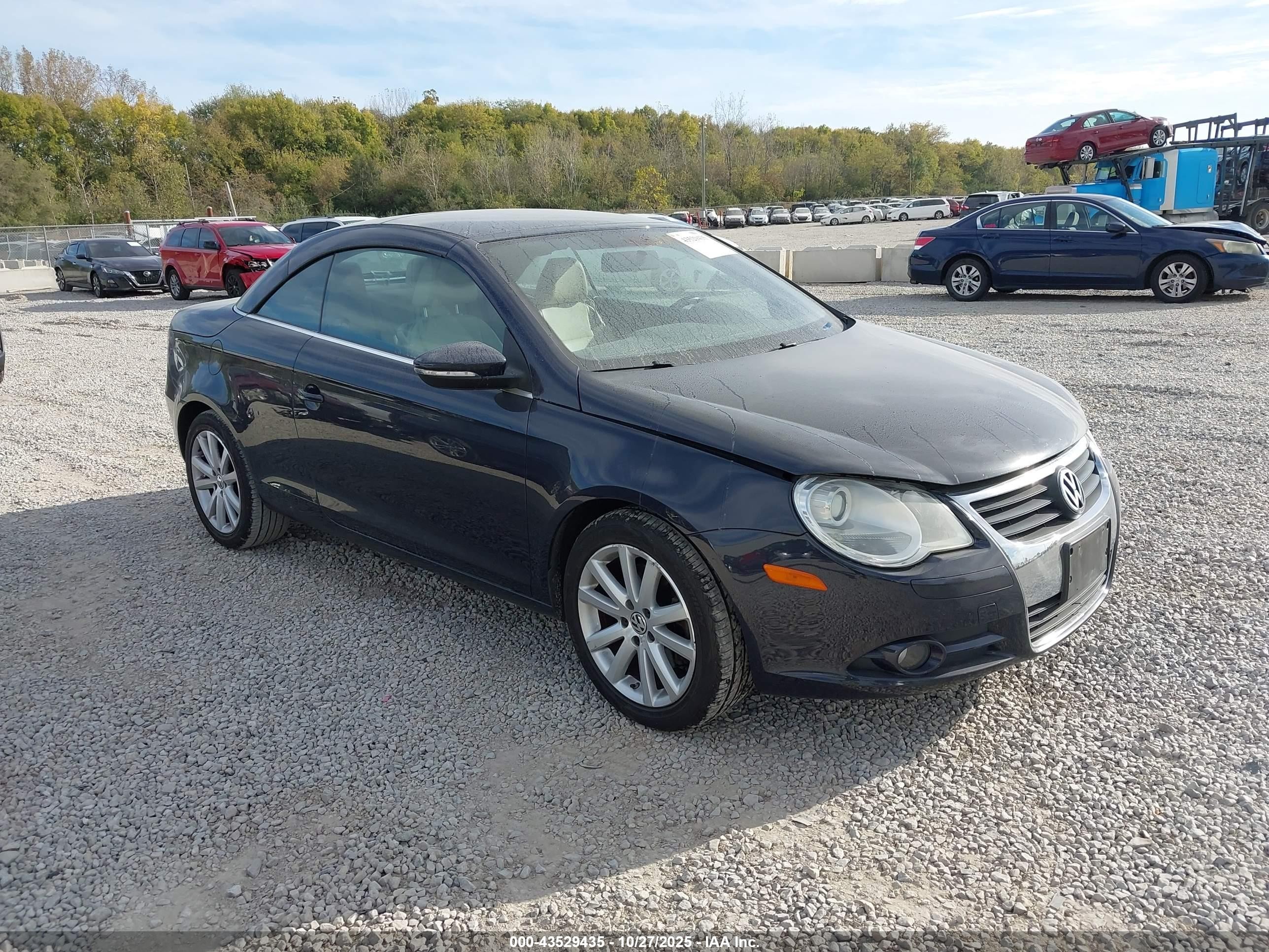2011 Volkswagen Eos Komfort Blue vin: WVWBW7AH7BV003259