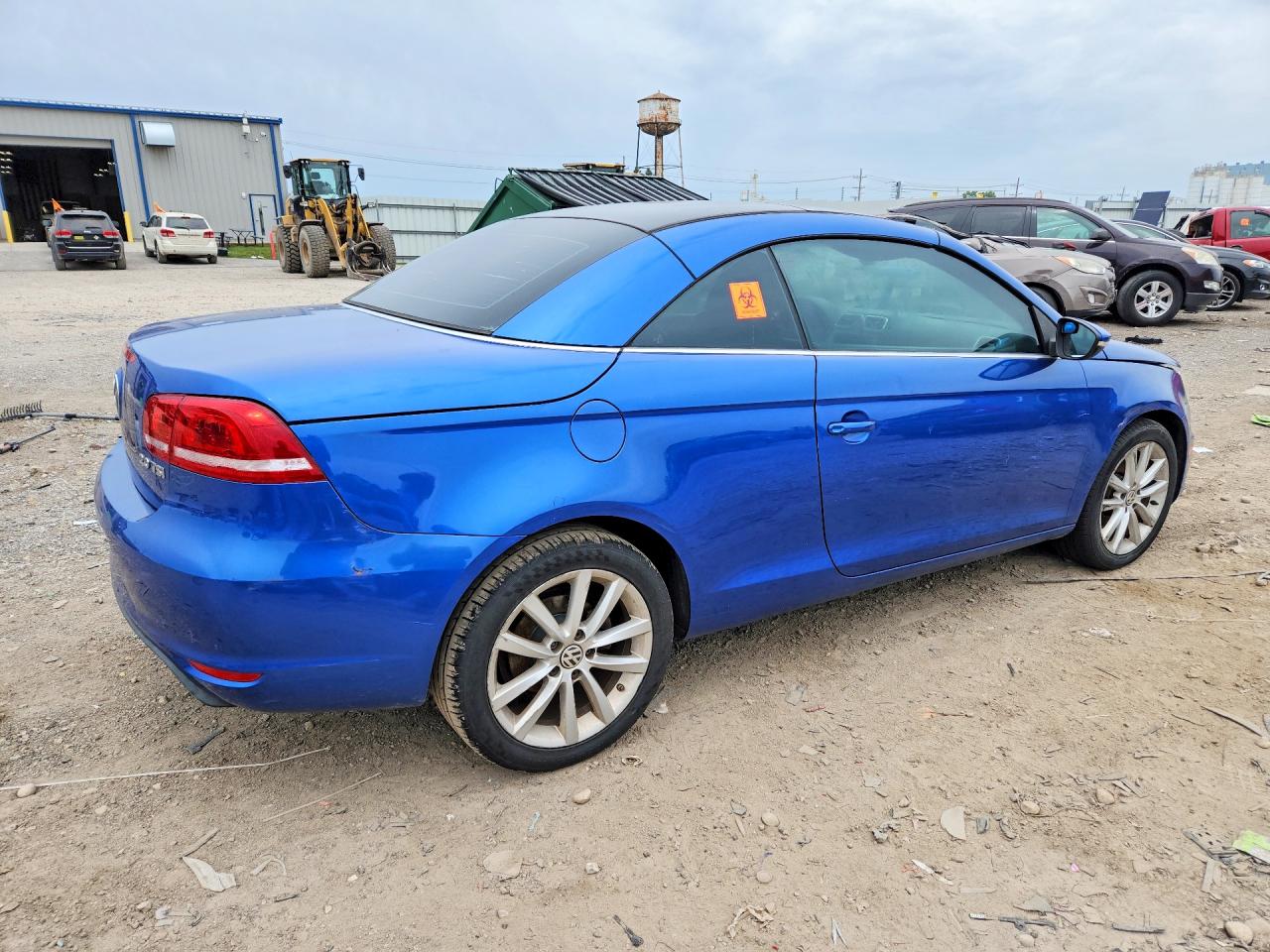 2012 Volkswagen Eos Komfort Blue vin: WVWBW7AH7CV003070