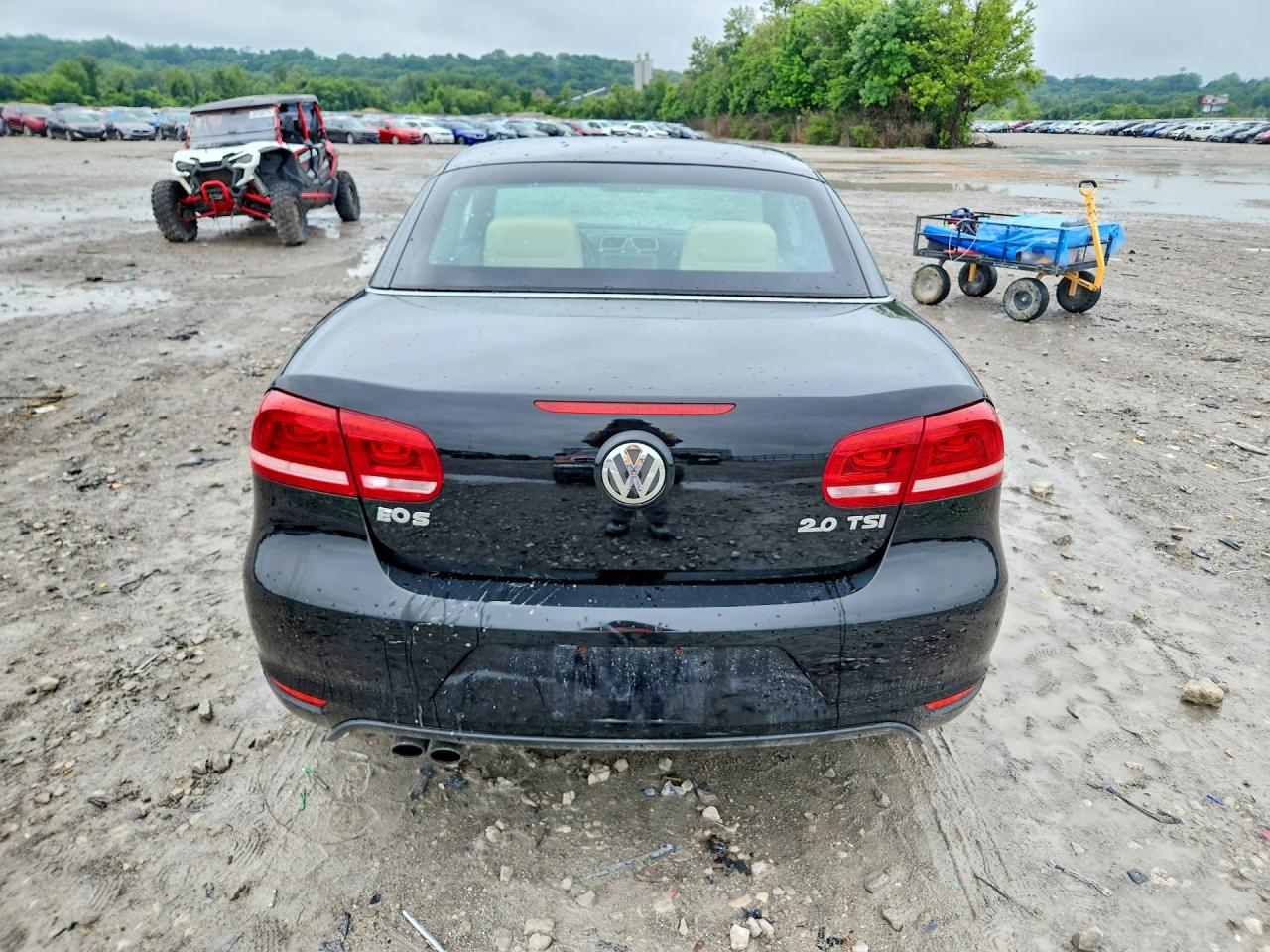 2012 Volkswagen Eos Komfort Black vin: WVWBW7AH8CV011632