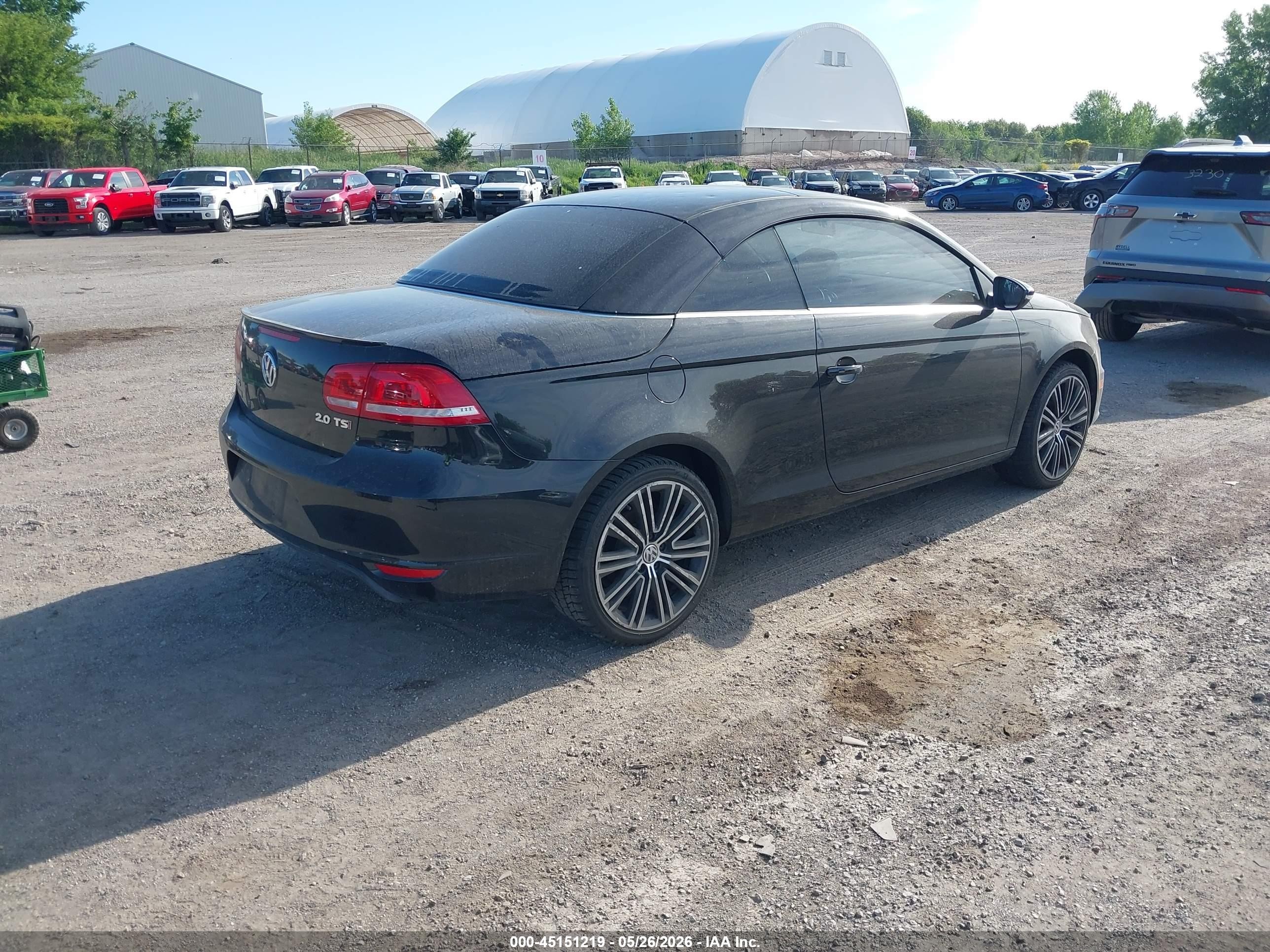 2014 Volkswagen Eos Sport Черный vin: WVWBW8AH0EV007258