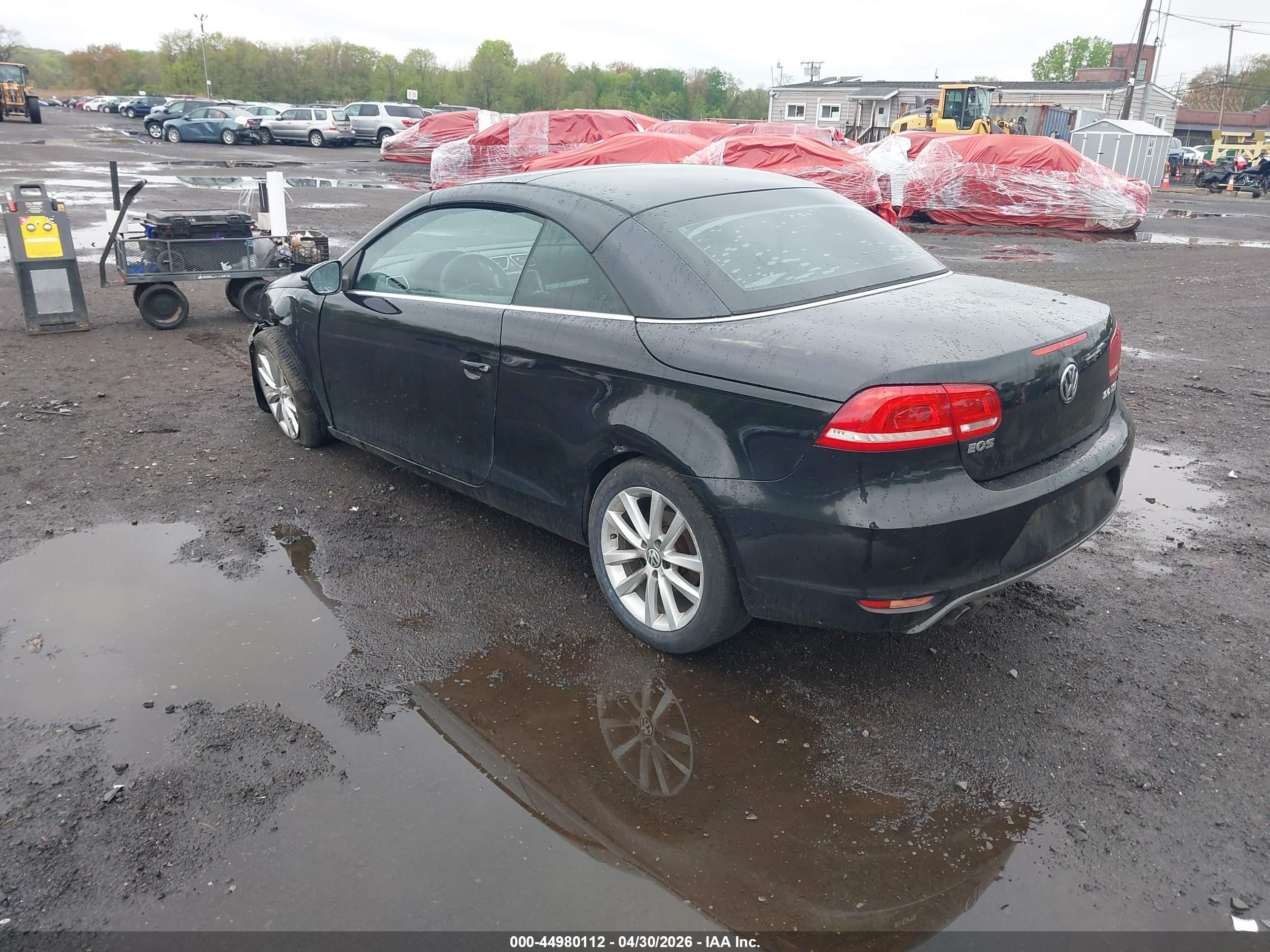2013 Volkswagen Eos Komfort Черный vin: WVWBW8AH3DV009049