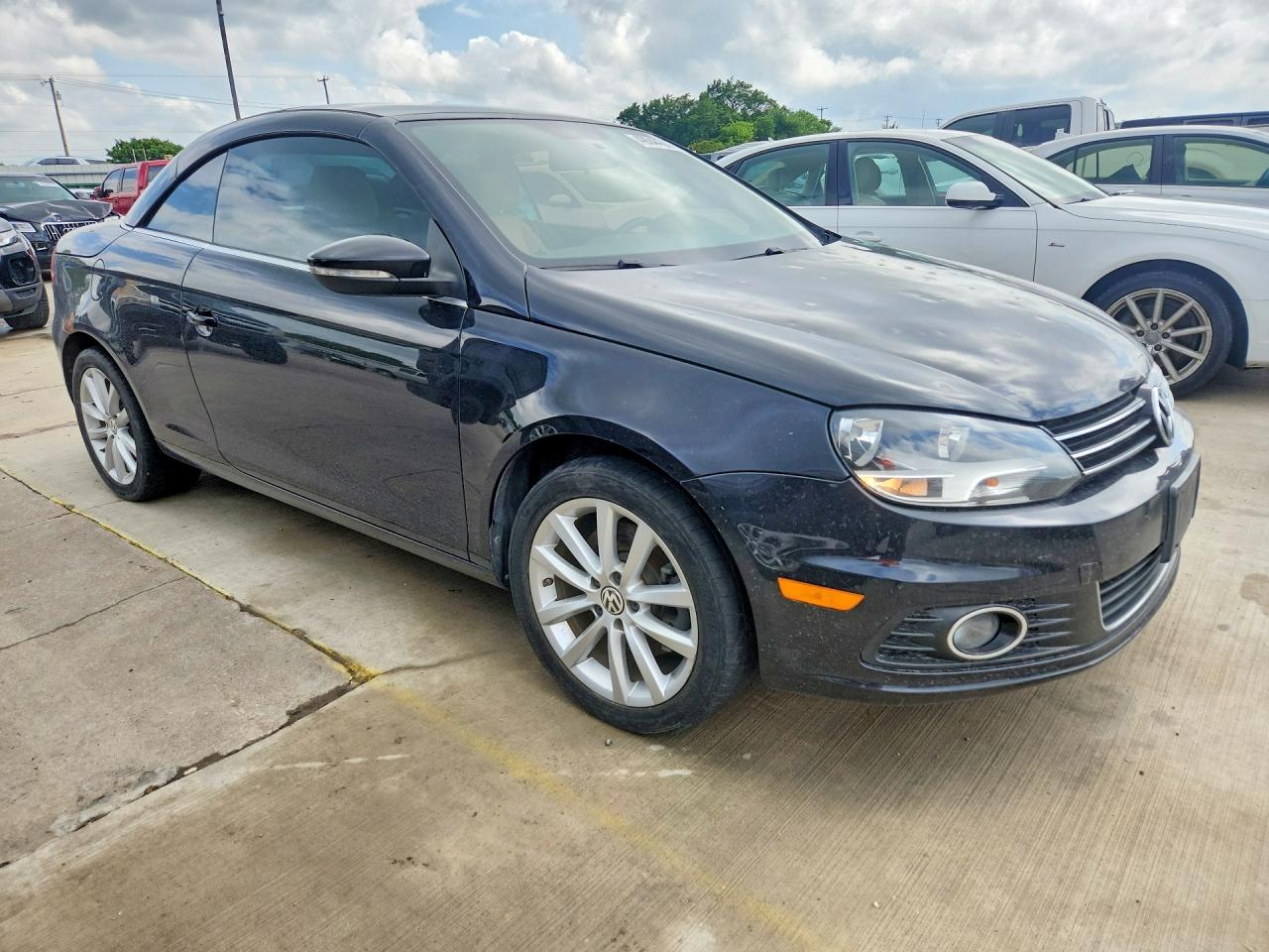2013 Volkswagen Eos Komfort Gray vin: WVWBW8AH5DV007299