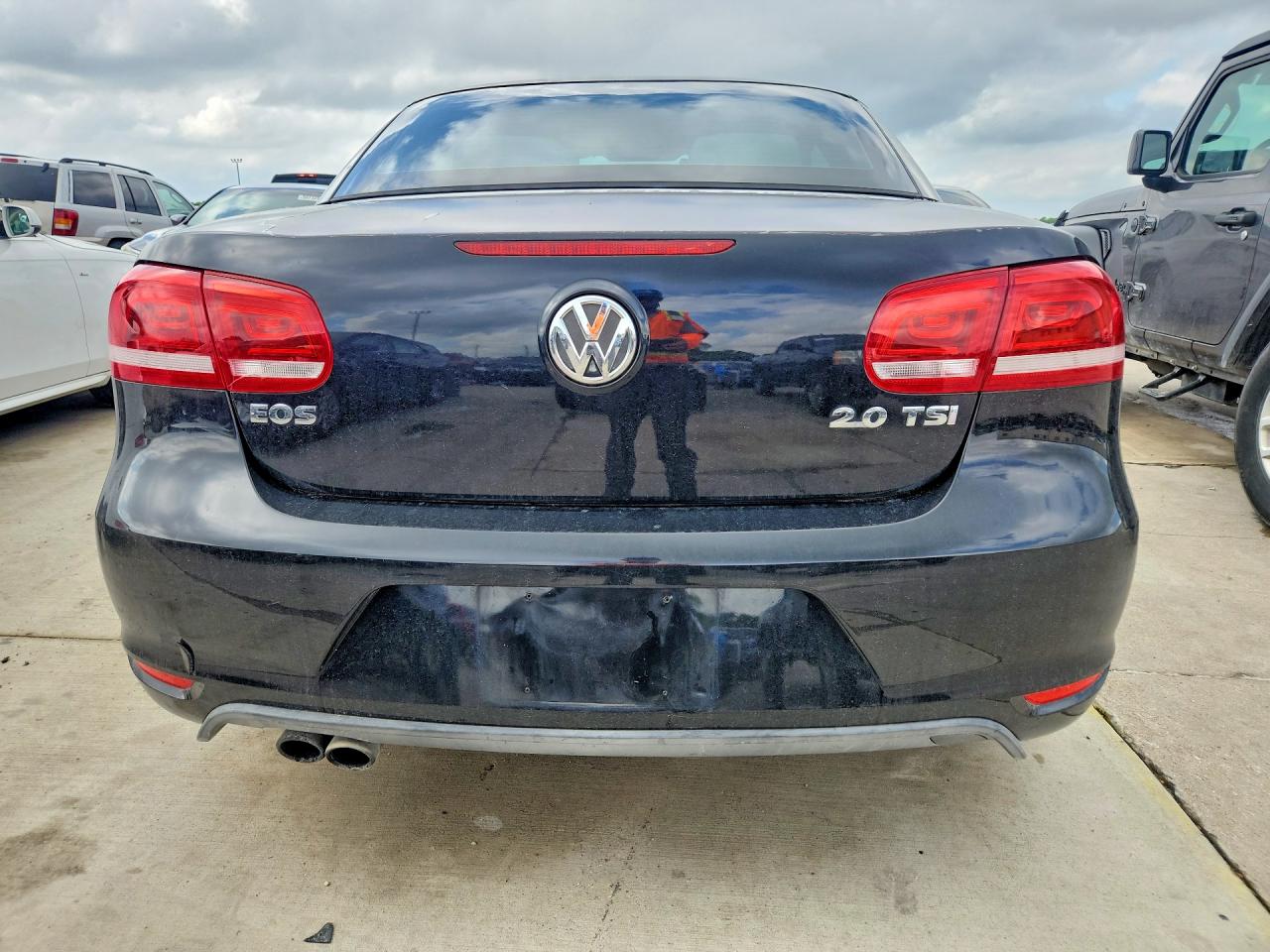 2013 Volkswagen Eos Komfort Gray vin: WVWBW8AH5DV007299