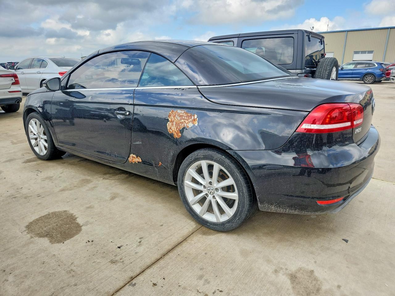 2013 Volkswagen Eos Komfort Gray vin: WVWBW8AH5DV007299