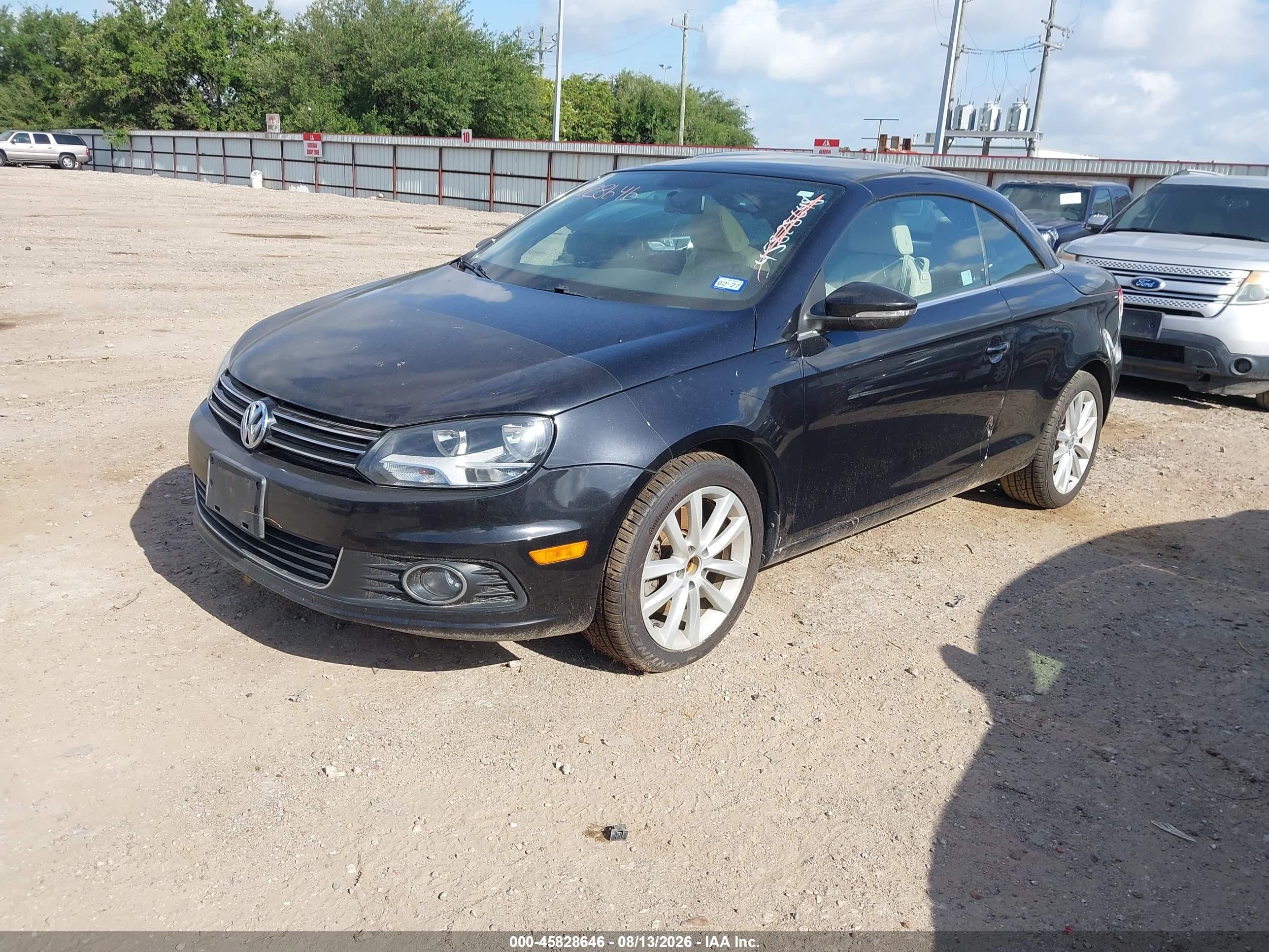 2015 Volkswagen Eos Komfort Edition Black vin: WVWBW8AH5FV000467
