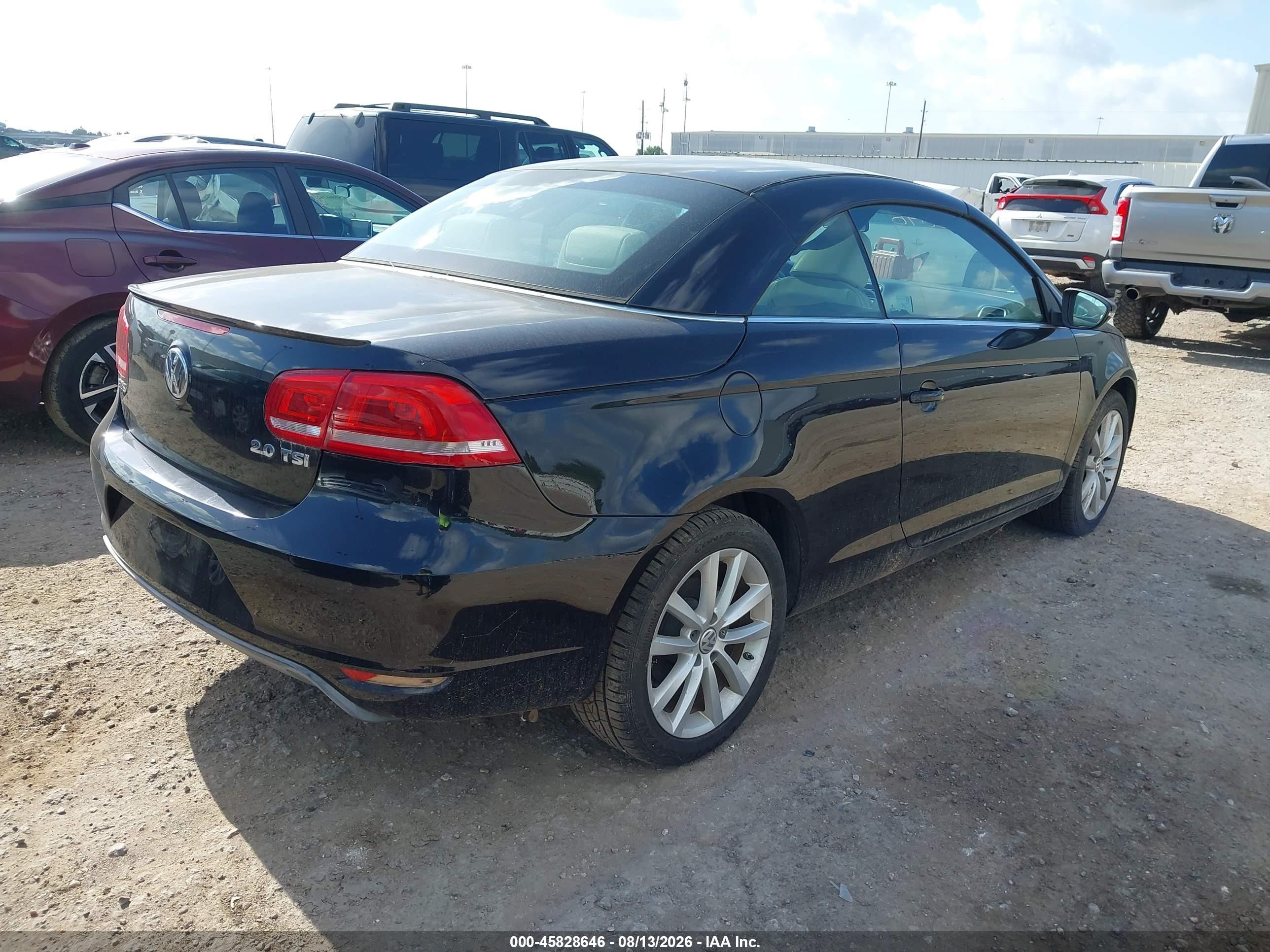 2015 Volkswagen Eos Komfort Edition Black vin: WVWBW8AH5FV000467