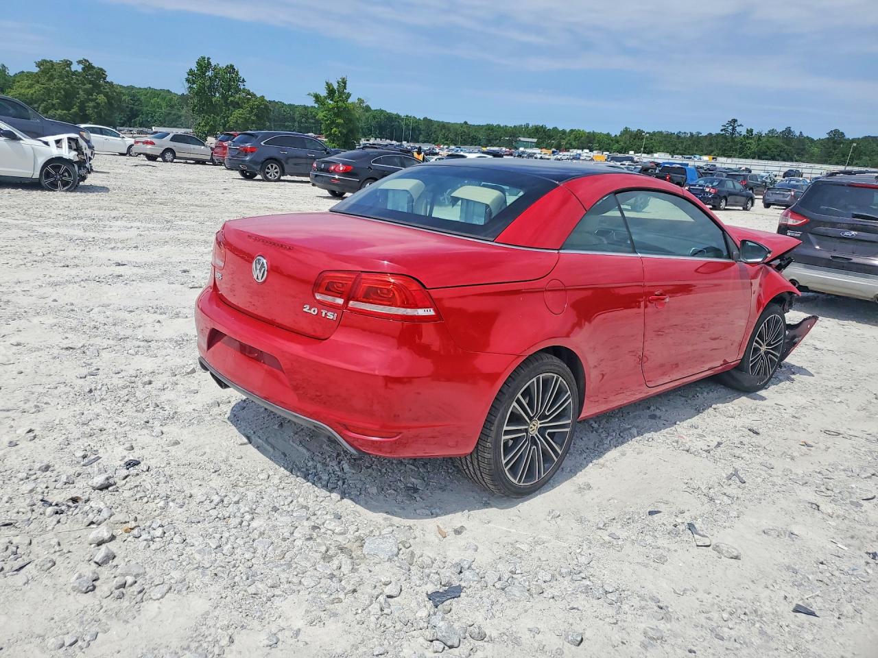 2014 Volkswagen Eos Komfort Red vin: WVWBW8AH8EV002082