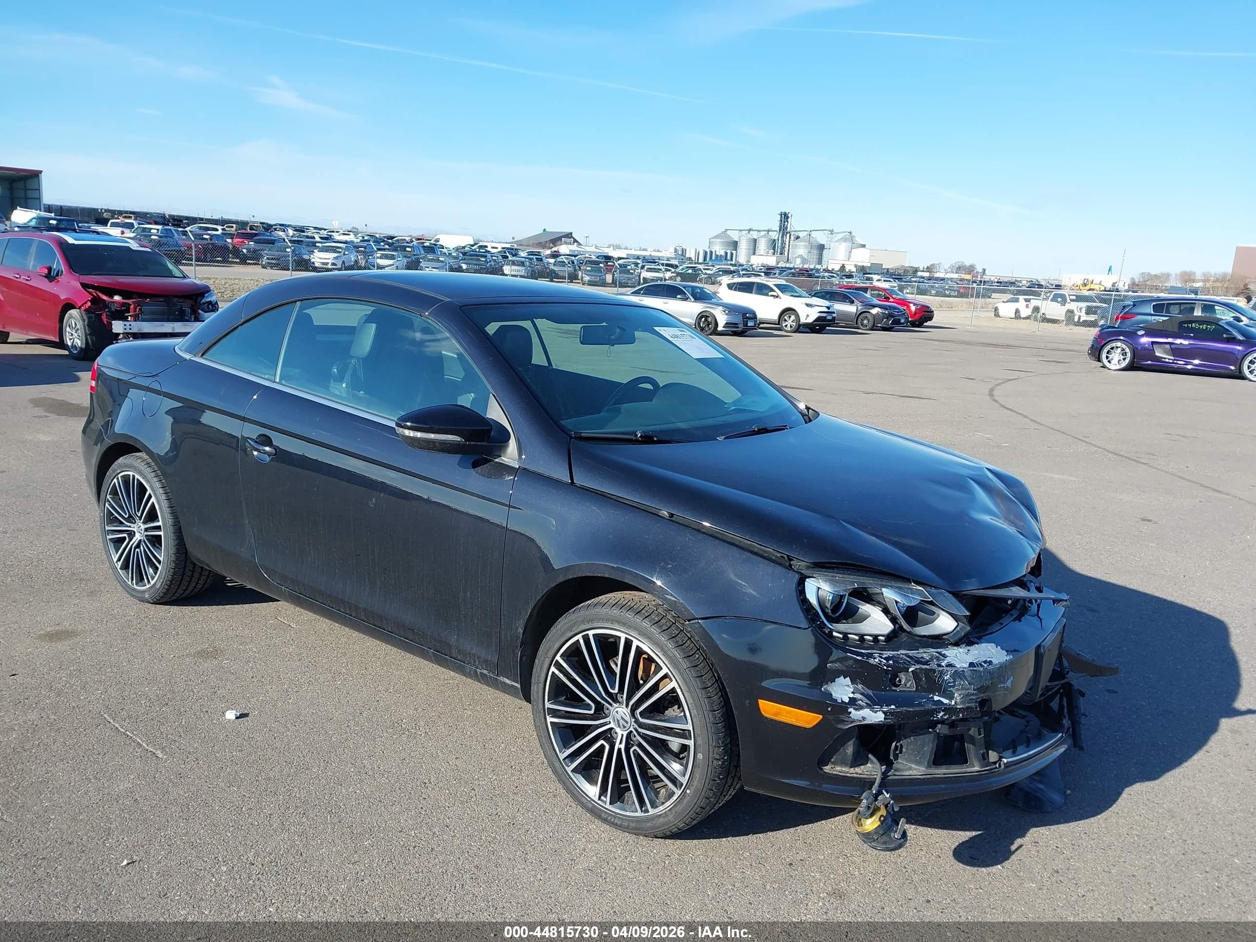 2013 Volkswagen Eos Sport Black vin: WVWBW8AHXDV002180