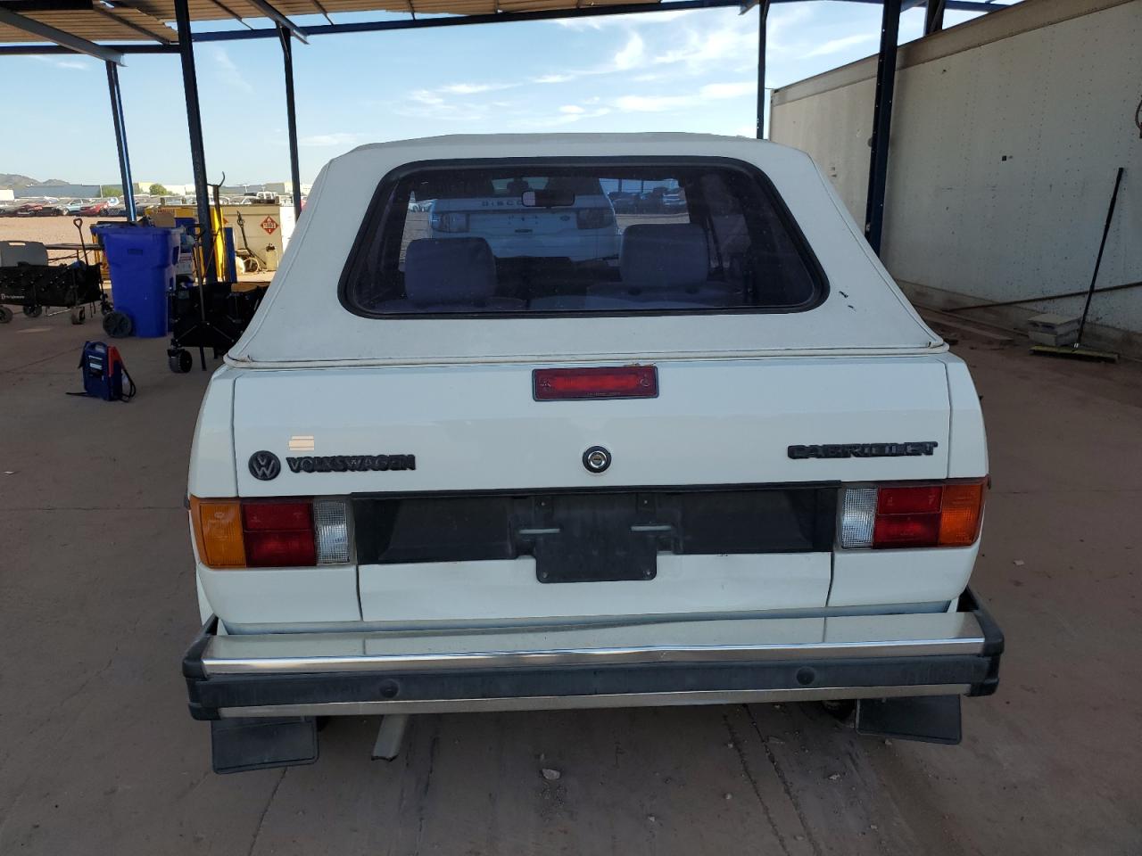 1987 Volkswagen Cabriolet White vin: WVWCA0158HK024387