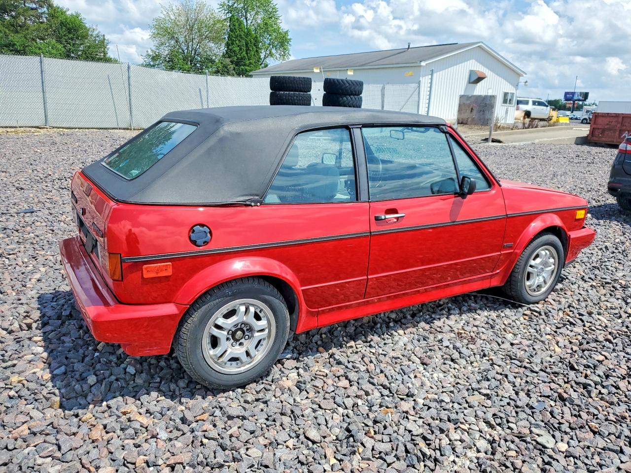 1990 Volkswagen Cabriolet Red vin: WVWCB5157LK010435