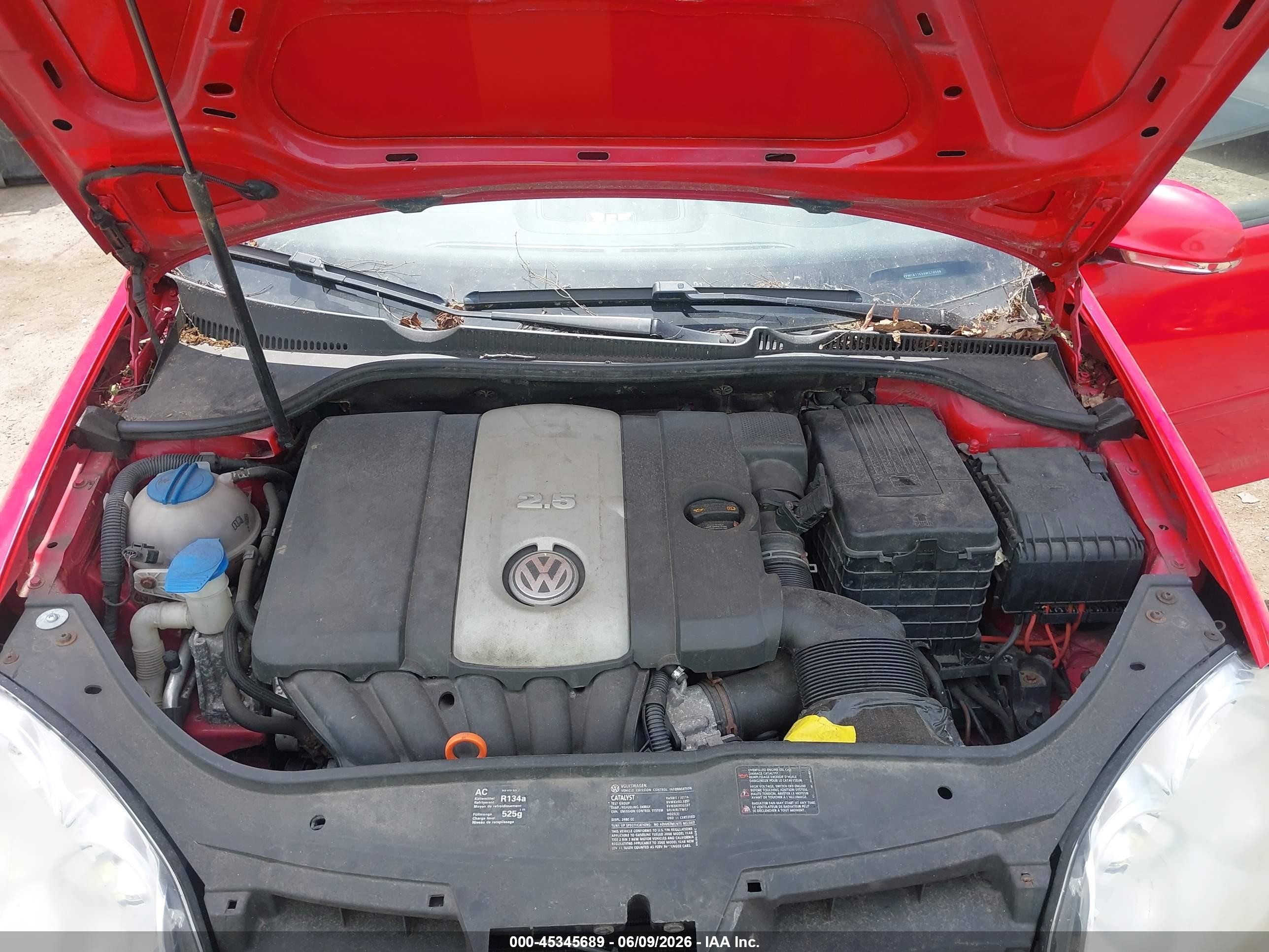 2008 Volkswagen Rabbit S Красный vin: WVWCB71K98W278548