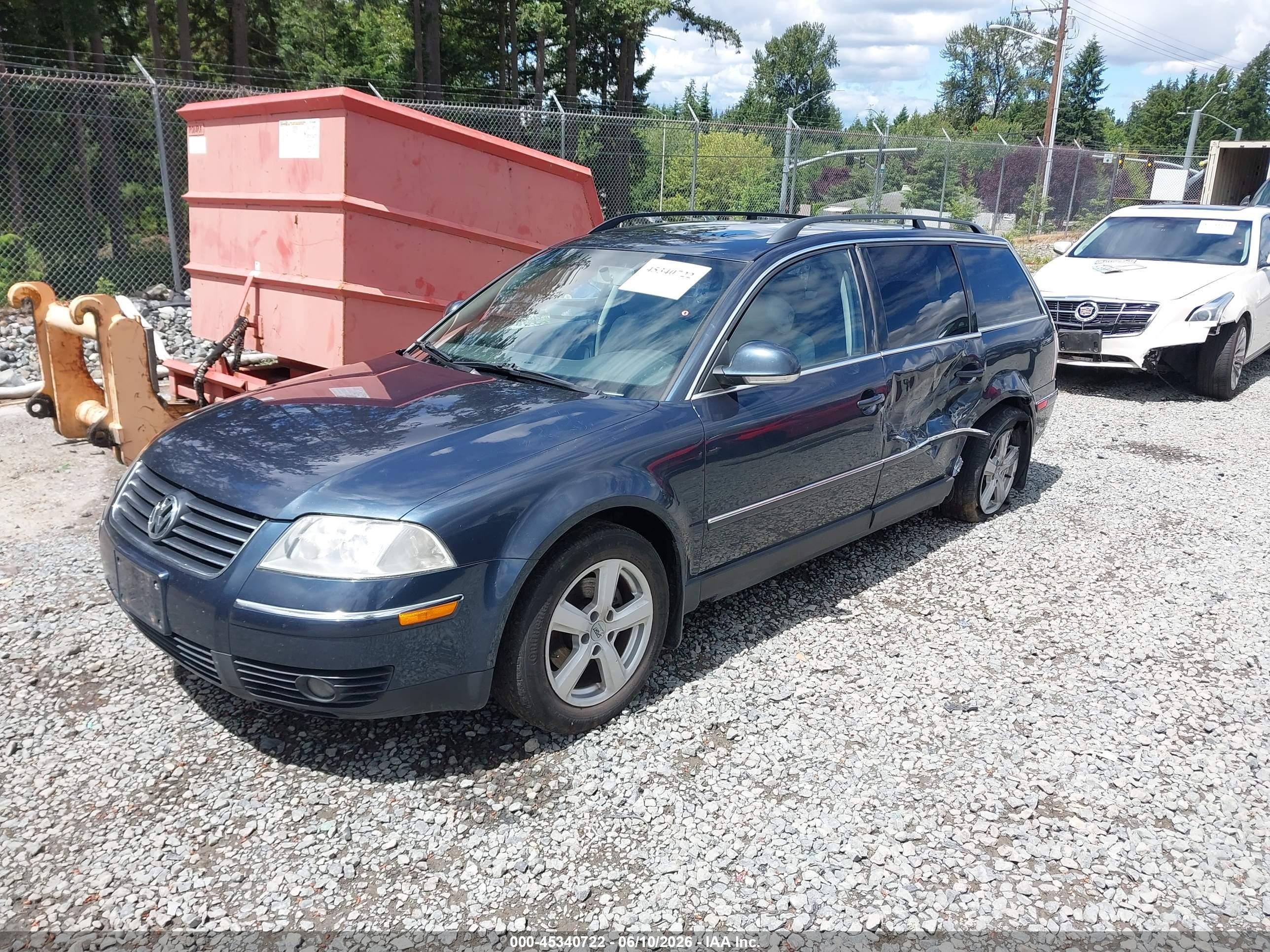 2005 Volkswagen Passat Gls Tdi Blue vin: WVWCE63B25E099638
