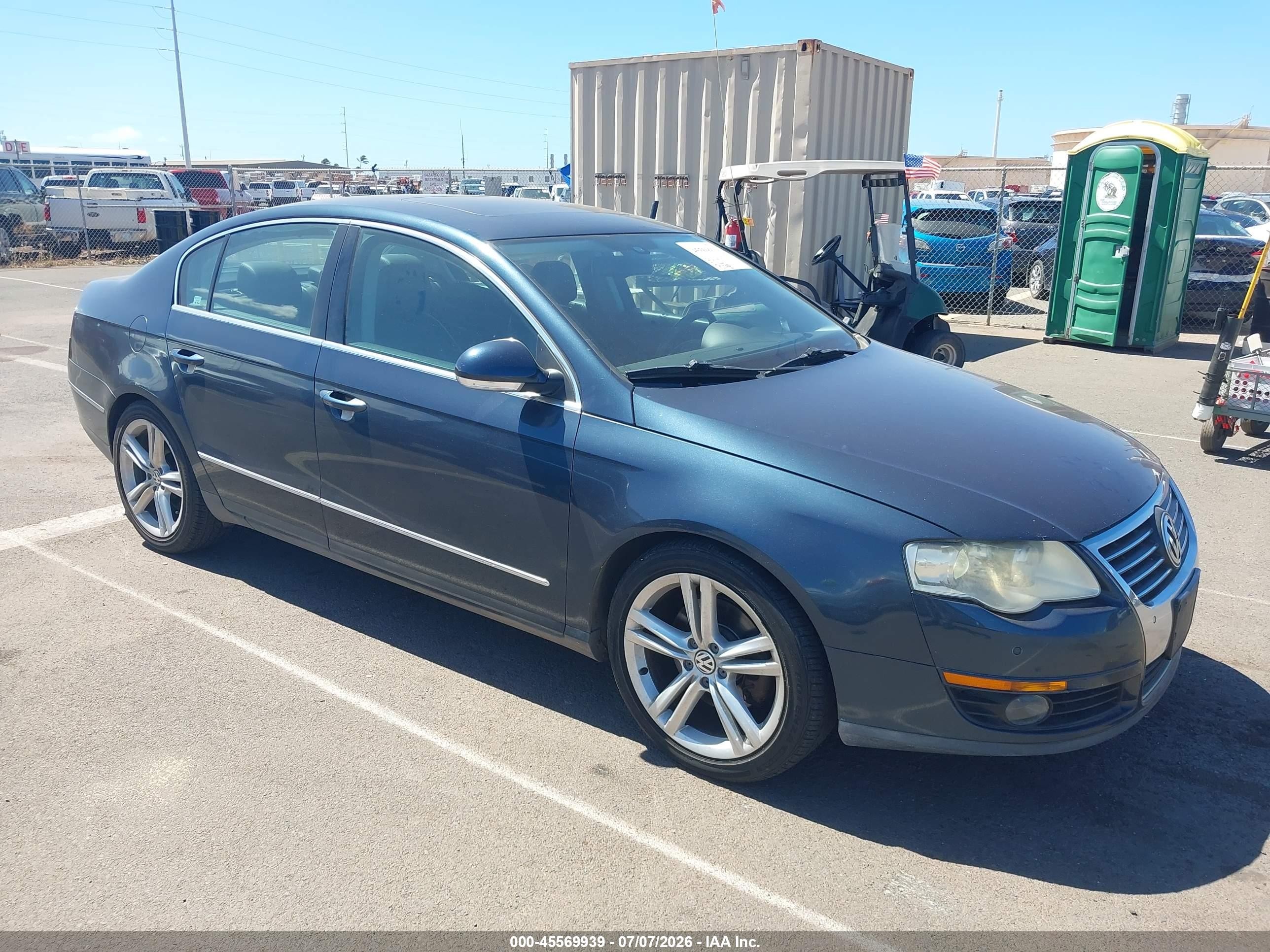 2008 Volkswagen Passat Vr6 Blue vin: WVWCU73C08E036818