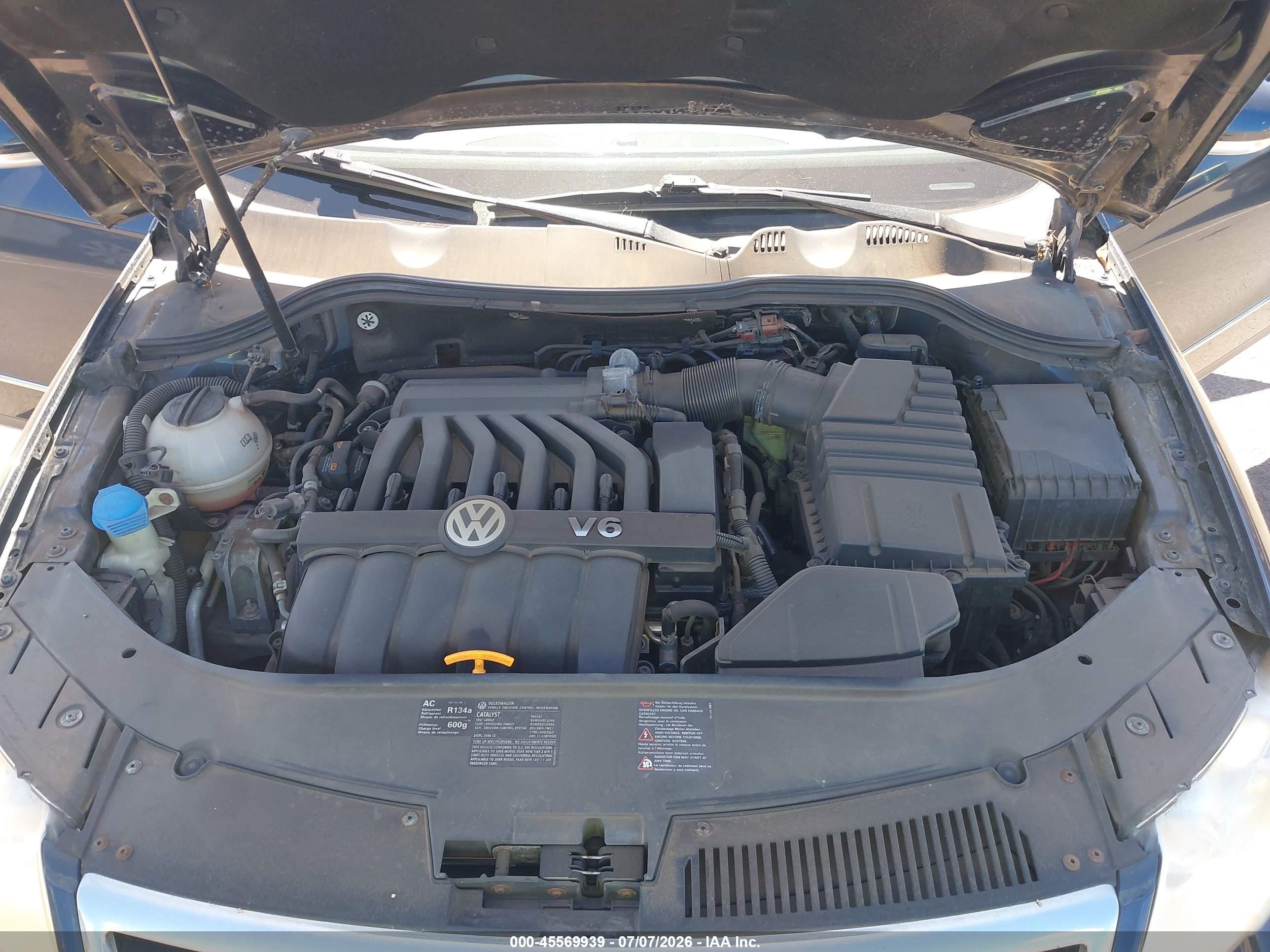 2008 Volkswagen Passat Vr6 Blue vin: WVWCU73C08E036818