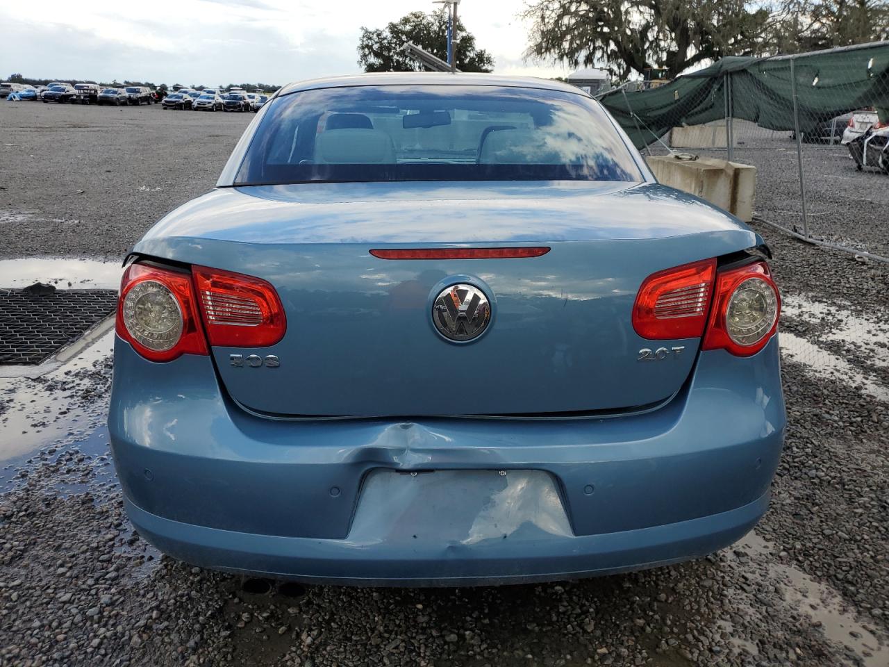 2007 Volkswagen Eos 2.0t Sport Blue vin: WVWDA71F27V025263