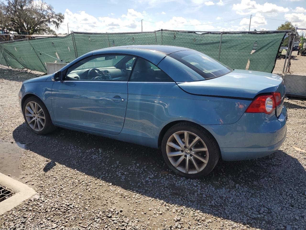 2007 Volkswagen Eos 2.0t Sport Blue vin: WVWDA71F27V025263