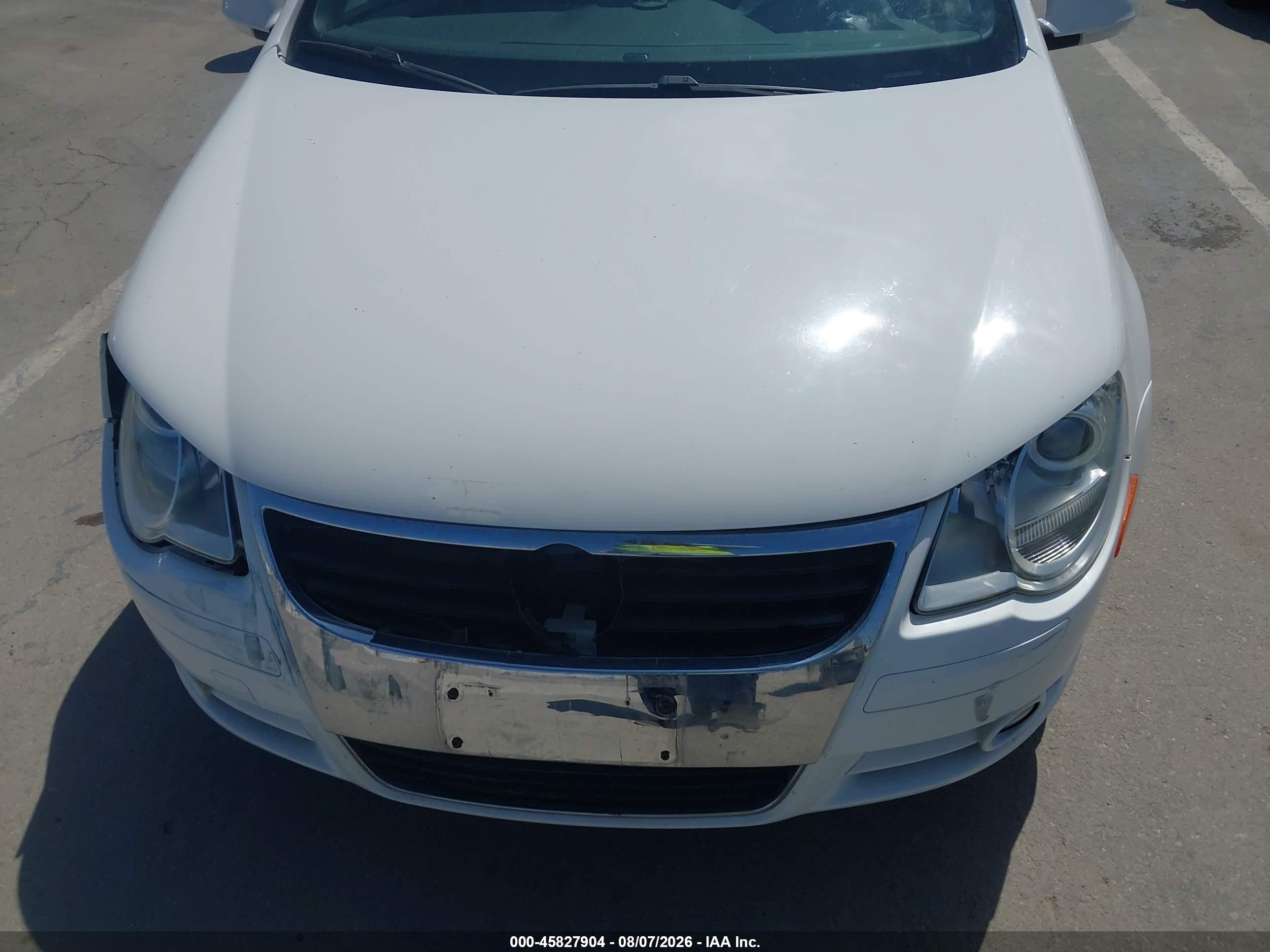 2007 Volkswagen Eos 2.0t Белый vin: WVWDA71F67V015318