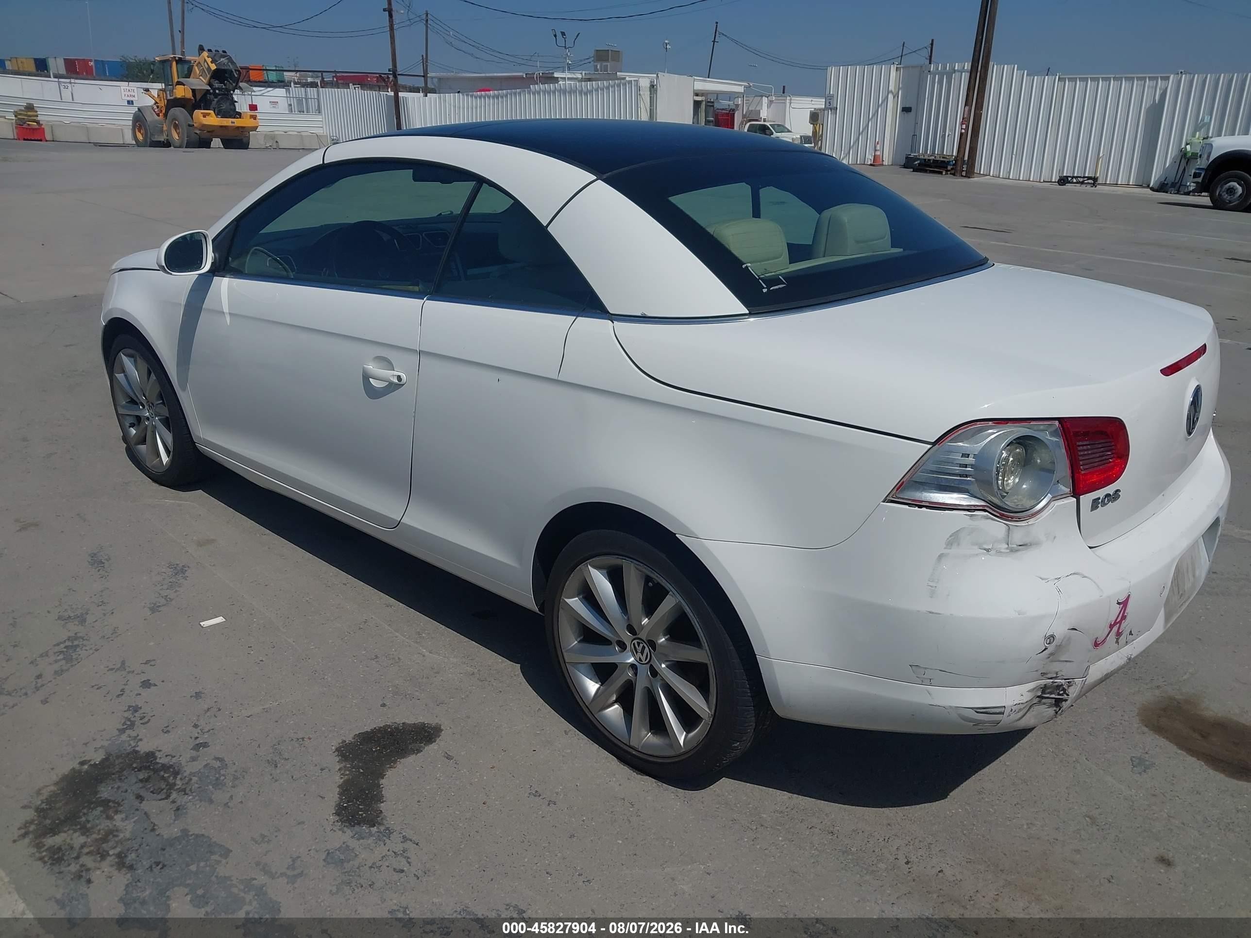 2007 Volkswagen Eos 2.0t Белый vin: WVWDA71F67V015318