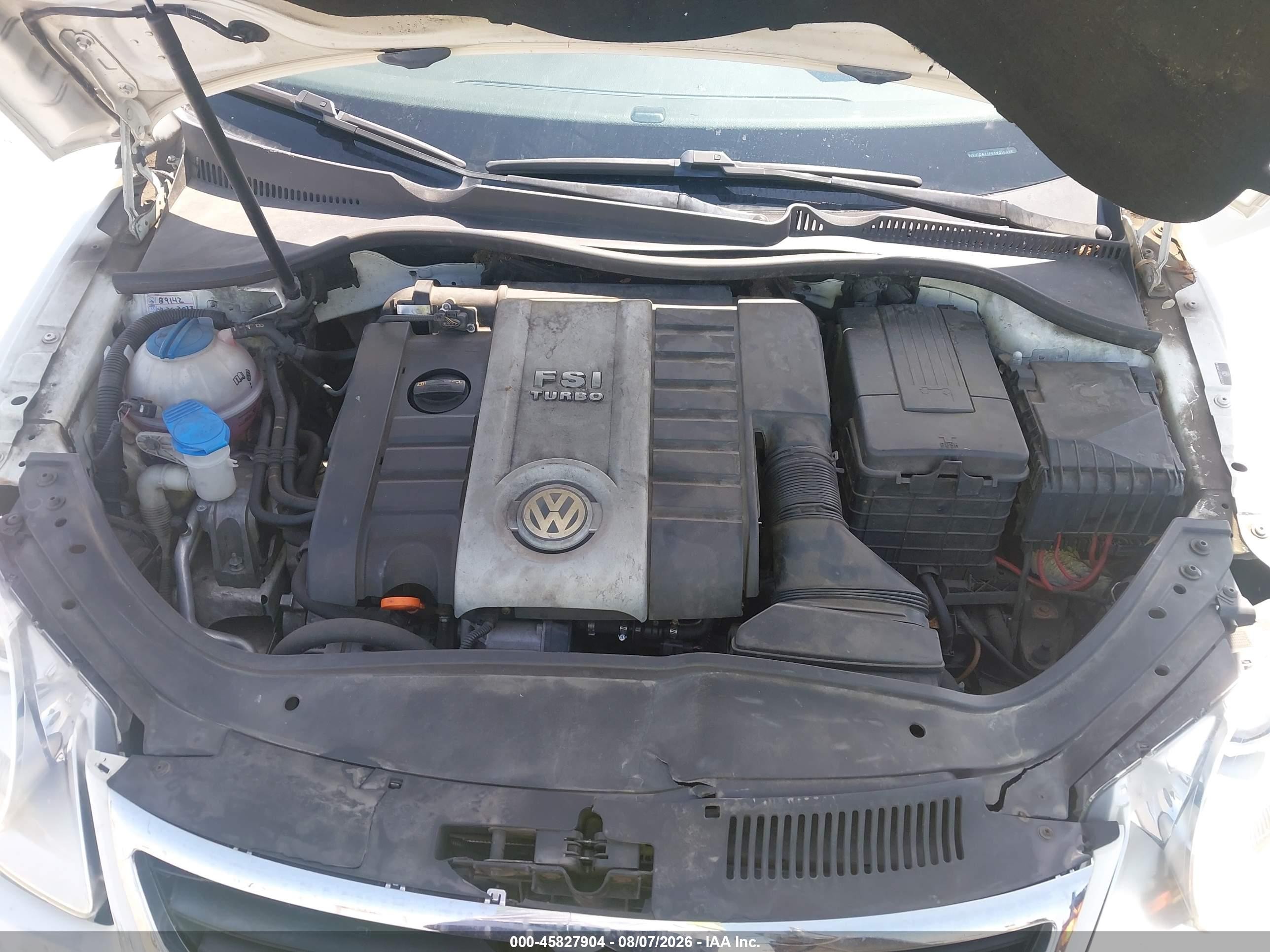 2007 Volkswagen Eos 2.0t Белый vin: WVWDA71F67V015318