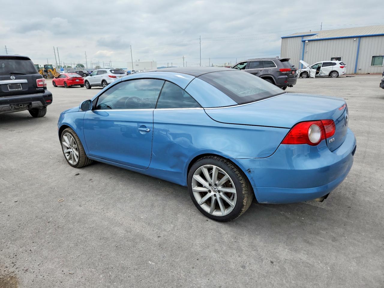 2007 Volkswagen Eos 2.0t Sport Blue vin: WVWDA71F77V042091